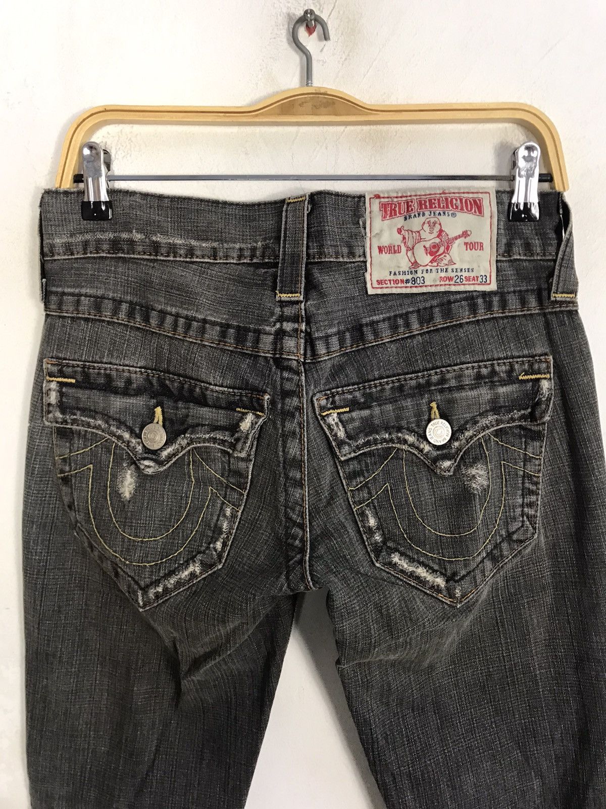 True Religion True Religion Section 803 Flap Pocket Zipper Tear Denim Size 30" / US 8 / IT 44 - 8 Thumbnail