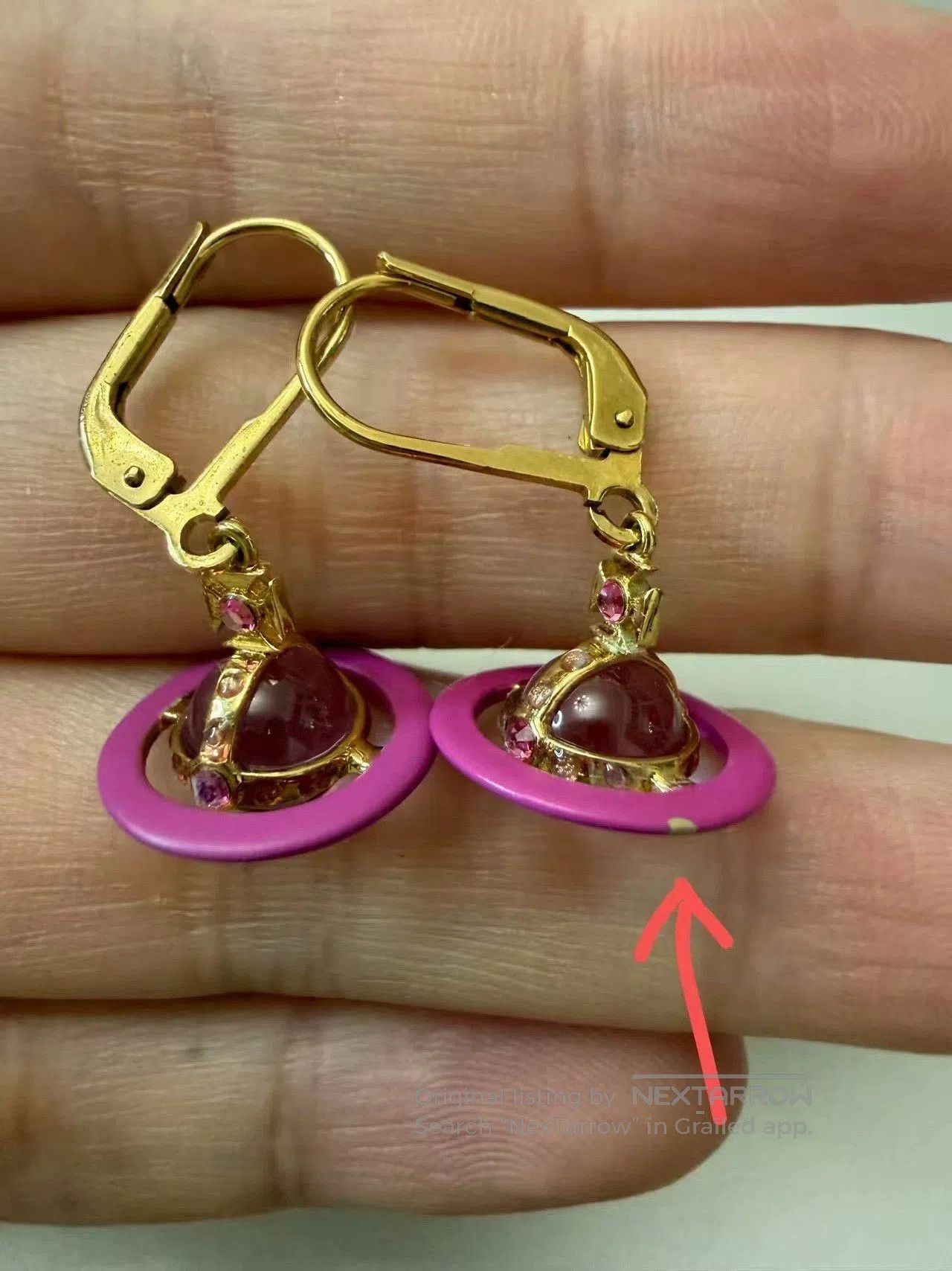 Vivienne Westwood Vivienne Westwood Saturn Earrings. Size ONE SIZE - 5 Thumbnail