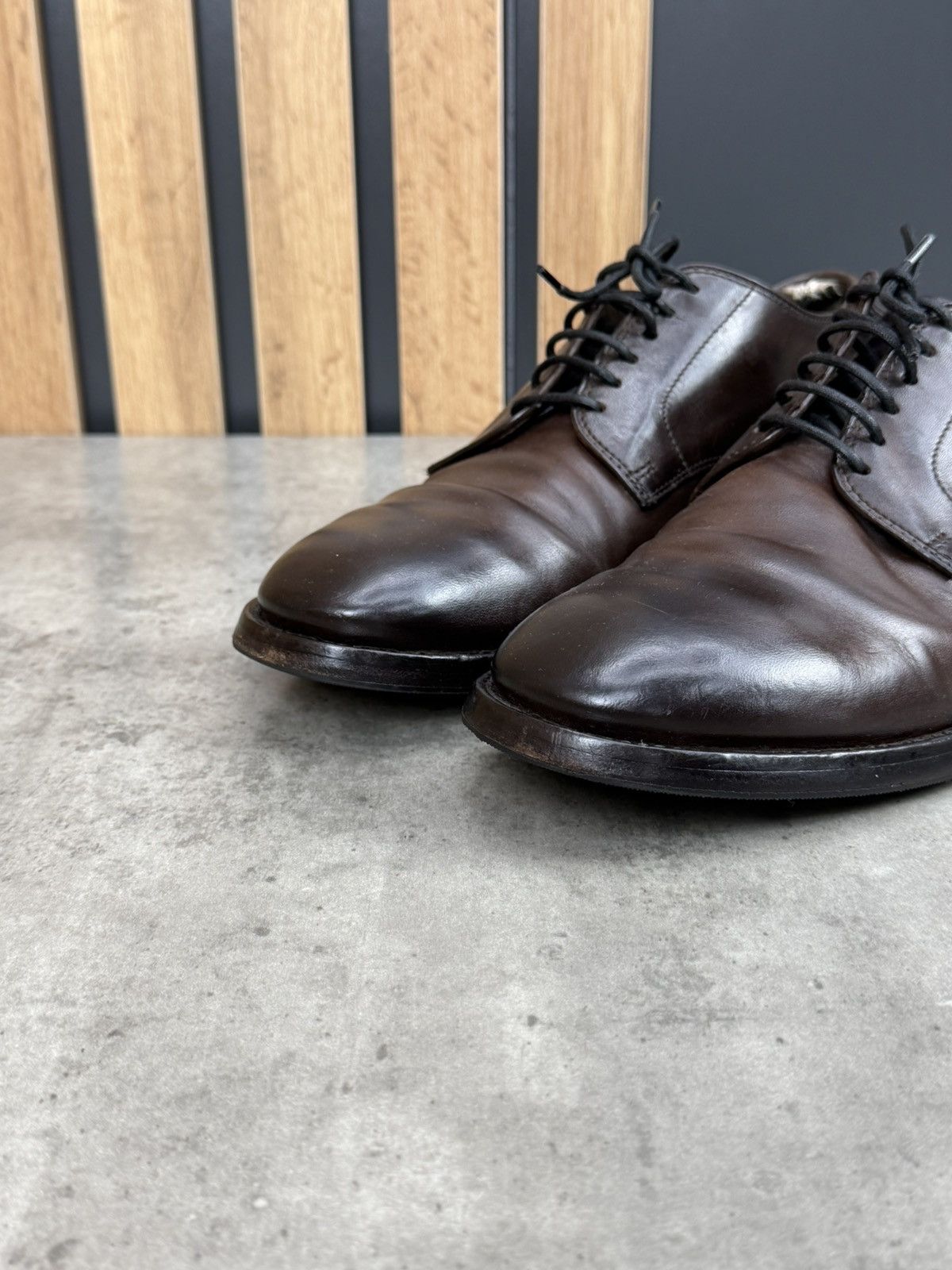 Officine Creative Officine Creative Brown Leather Lace Up Shoes Size 42 Size US 9 / EU 42 - 6 Thumbnail