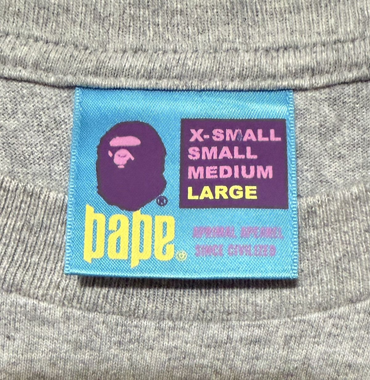Bape 2005 Bape Ape Sta Face Swarovski Tee Grey Large L RARE Size US L / EU 52-54 / 3 - 5 Thumbnail
