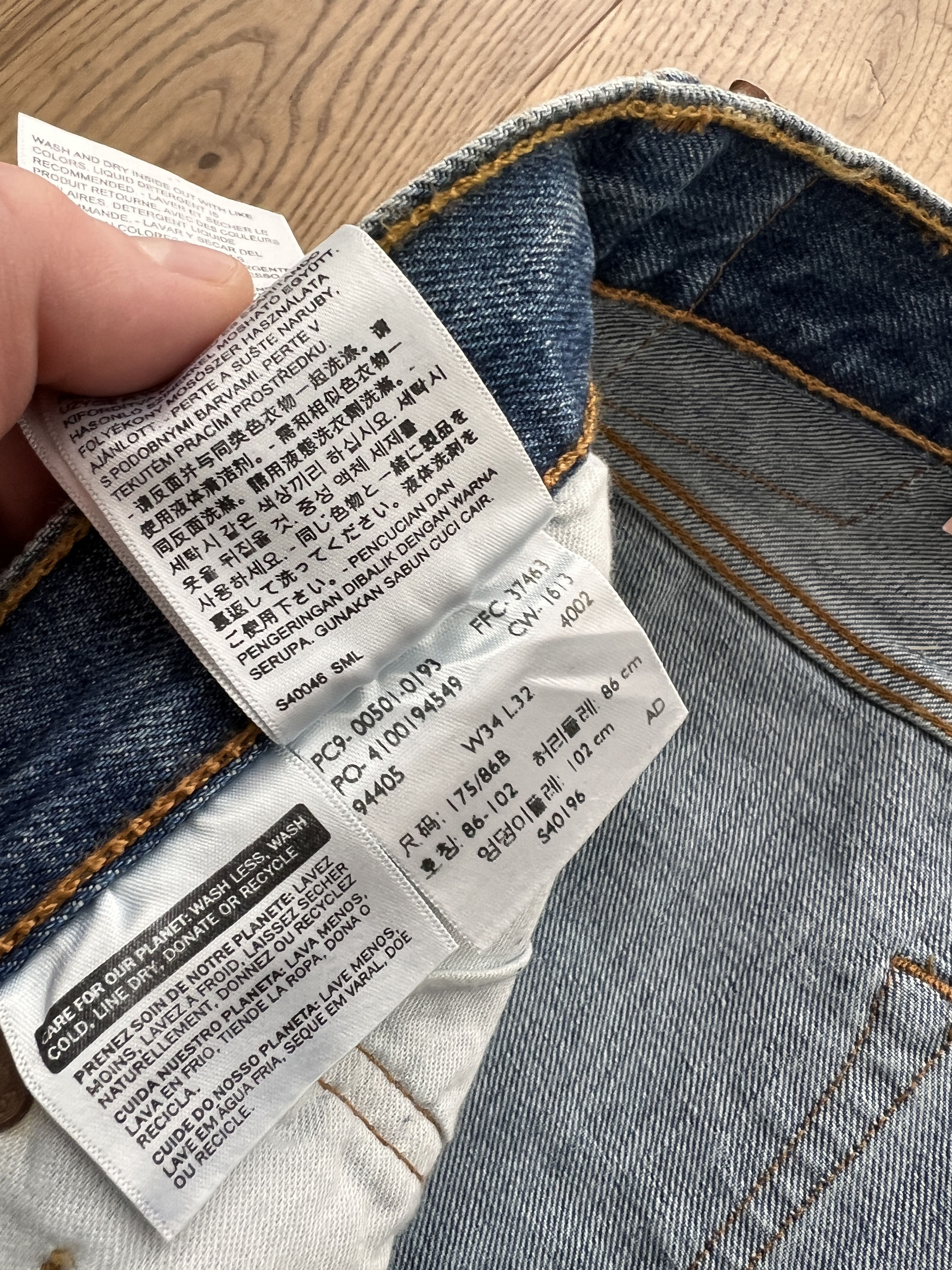 Levi's New! Levis 501 croped retro navy blue y2k denim vintage boxy Size US 34 / EU 50 - 18 Thumbnail