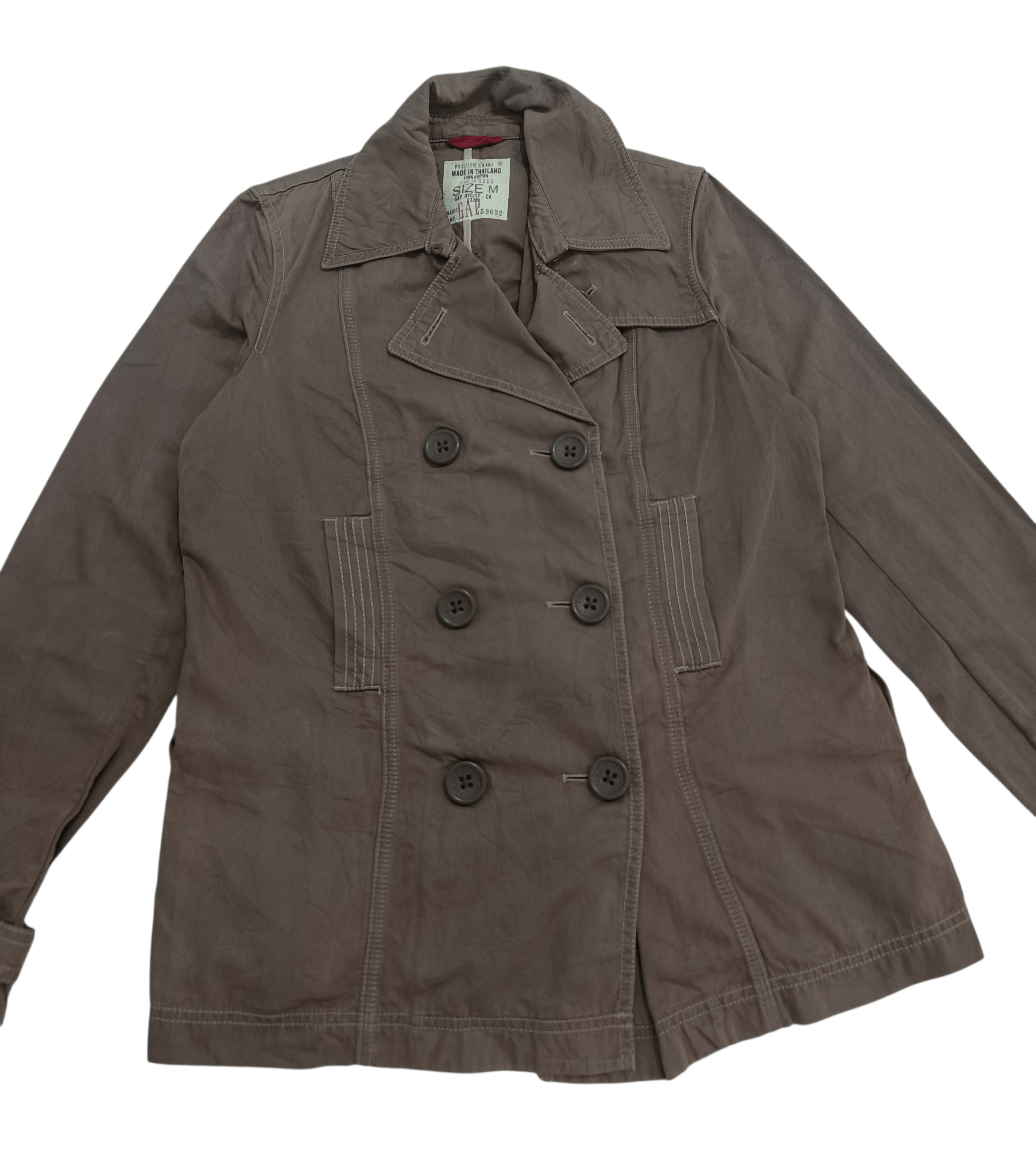 Gap GAP Women's Trench Coat / Spy Coat Size M / US 6-8 / IT 42-44 - 3 Thumbnail