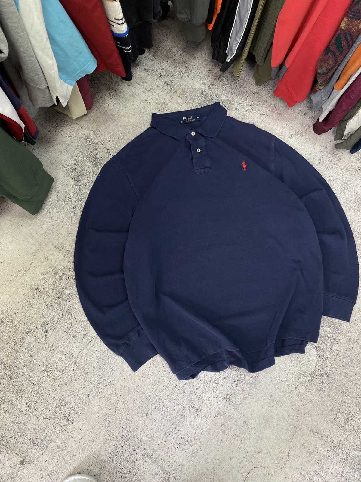 Japanese Brand × Polo Ralph Lauren × Vintage Polo ralph lauren rugby long sleeve y2k style Size US XL / EU 56 / 4 - 3 Thumbnail
