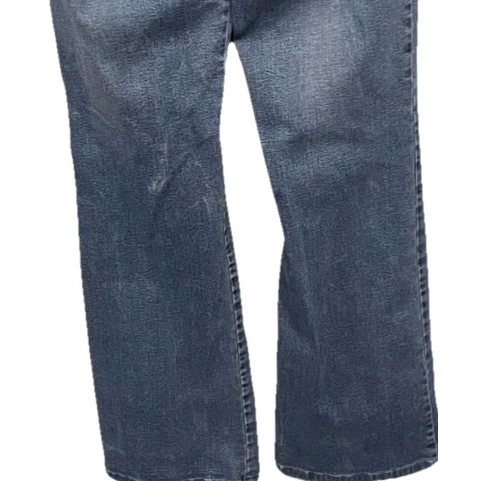 Denime Christopher Blue Women’s Jeans Size 6 Blue Stretch Denim Straight Leg Mid Rise Jeans Women Regular 30in inseam Blue Size 29" - 6 Thumbnail