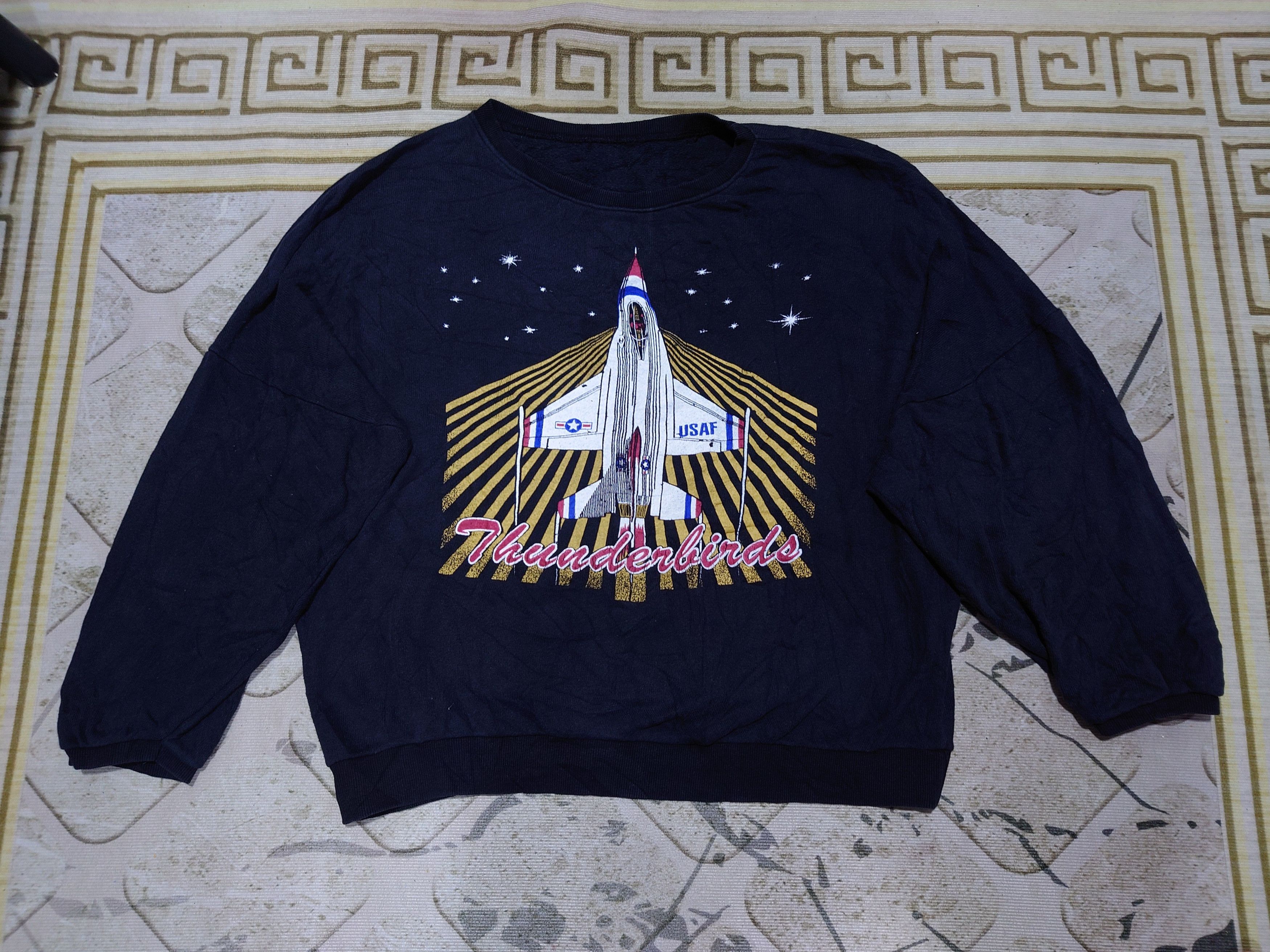 Vintage Vintage US Air Force Thunderbirds Jets USAF Size US L / EU 52-54 / 3 - 1 Thumbnail
