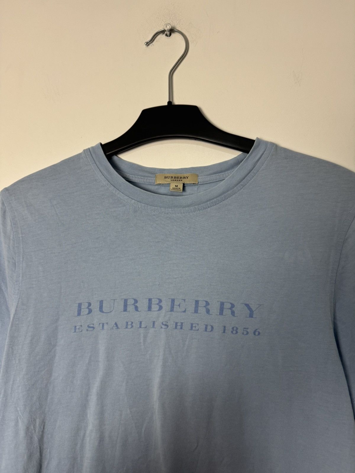 Burberry Burberry Logo Tee Blue Vintage Luxury Designer Size US M / EU 48-50 / 2 - 3 Thumbnail