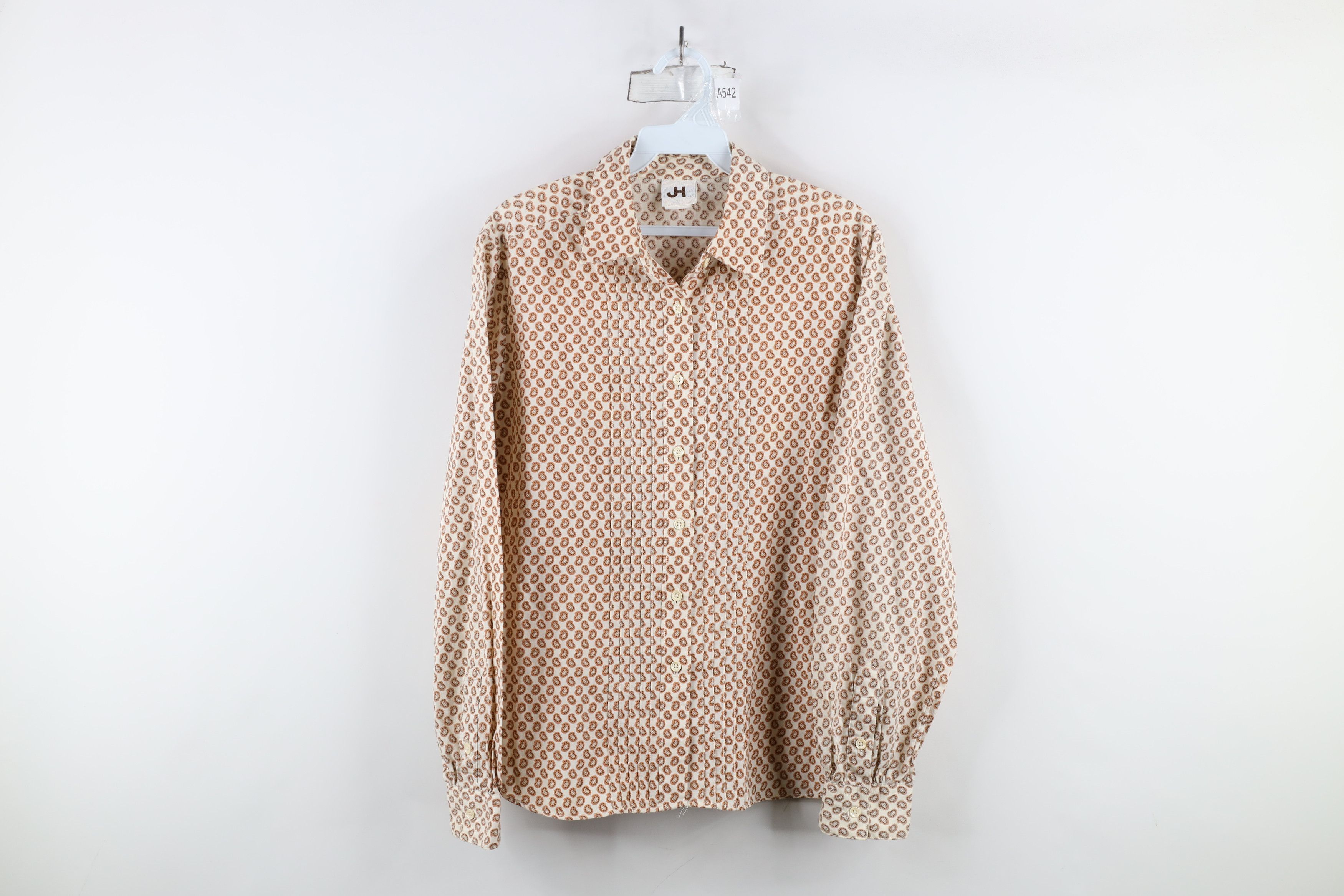 Vintage Vintage 70s Streetwear Paisley Collared Button Shirt USA Size XL / US 12-14 / IT 48-50 - 1 Thumbnail