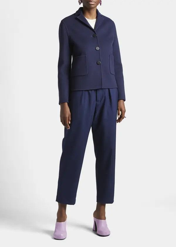 Marni o1y1025 Blazer in Blue Size M / US 6-8 / IT 42-44 - 3 Thumbnail