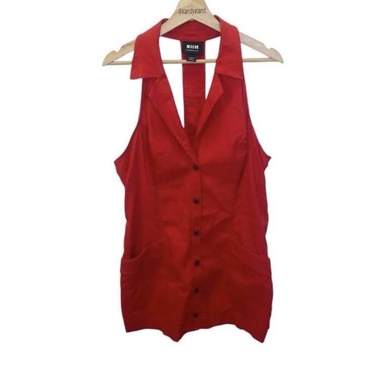 Anthropologie MAEVE by ANTHROPOLOGIE Red Blazer Mini Dress Size XL / US 12-14 / IT 48-50 - 3 Thumbnail