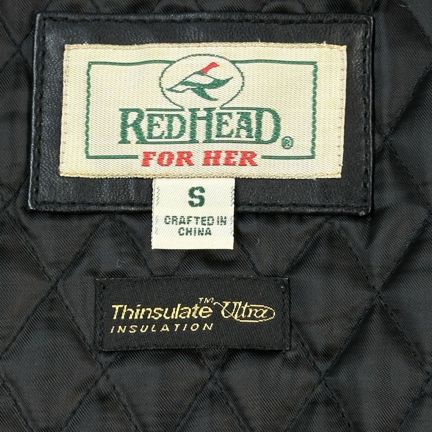 Vintage VINTAGE RedHead Jacket Womens S Black Leather Thinsulate Removable Liner Size S / US 4 / IT 40 - 7 Thumbnail