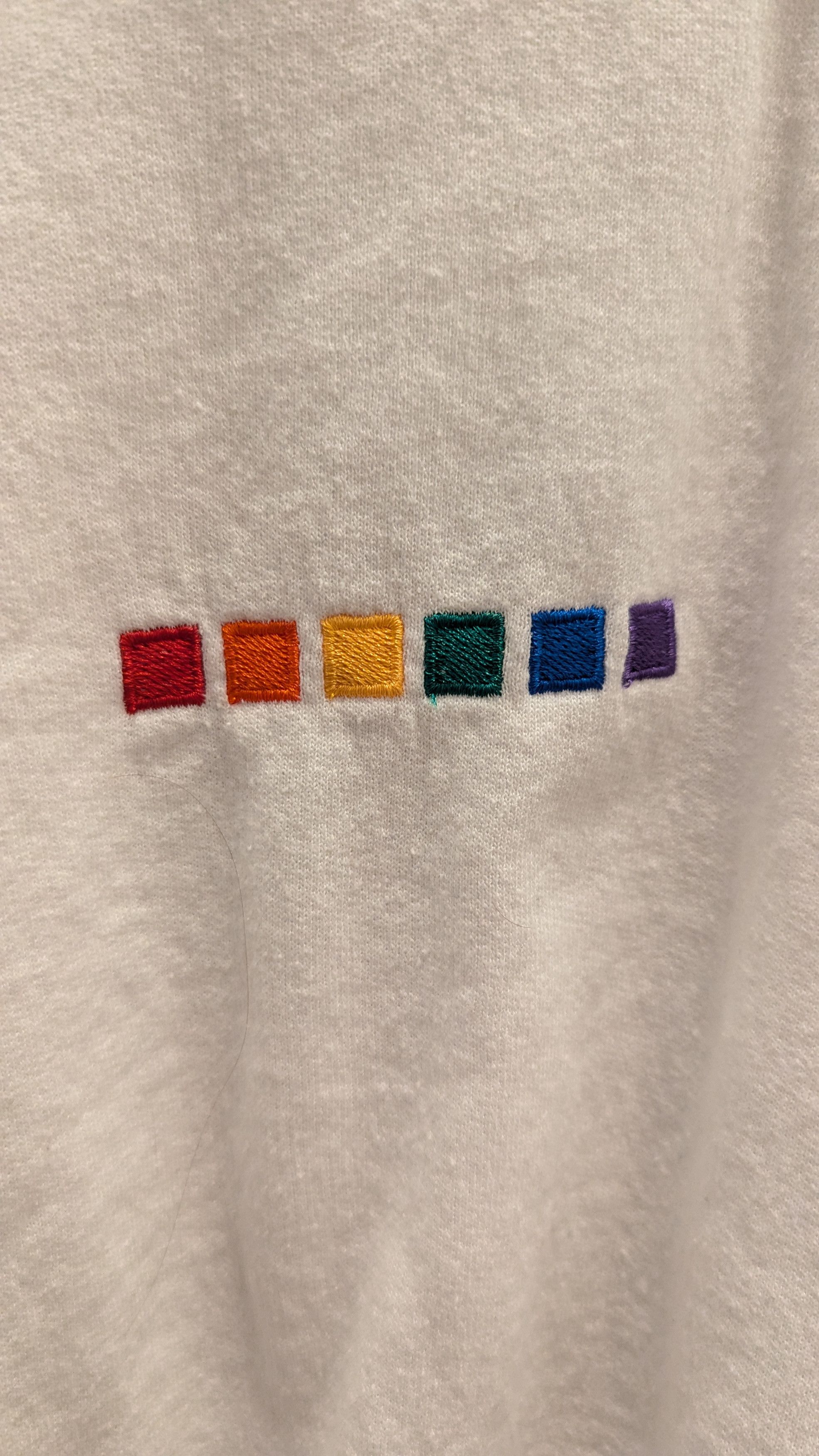 Gildan Embroidered Rainbow Squares Unisex Sweatshirt Size US M / EU 48-50 / 2 - 4 Thumbnail