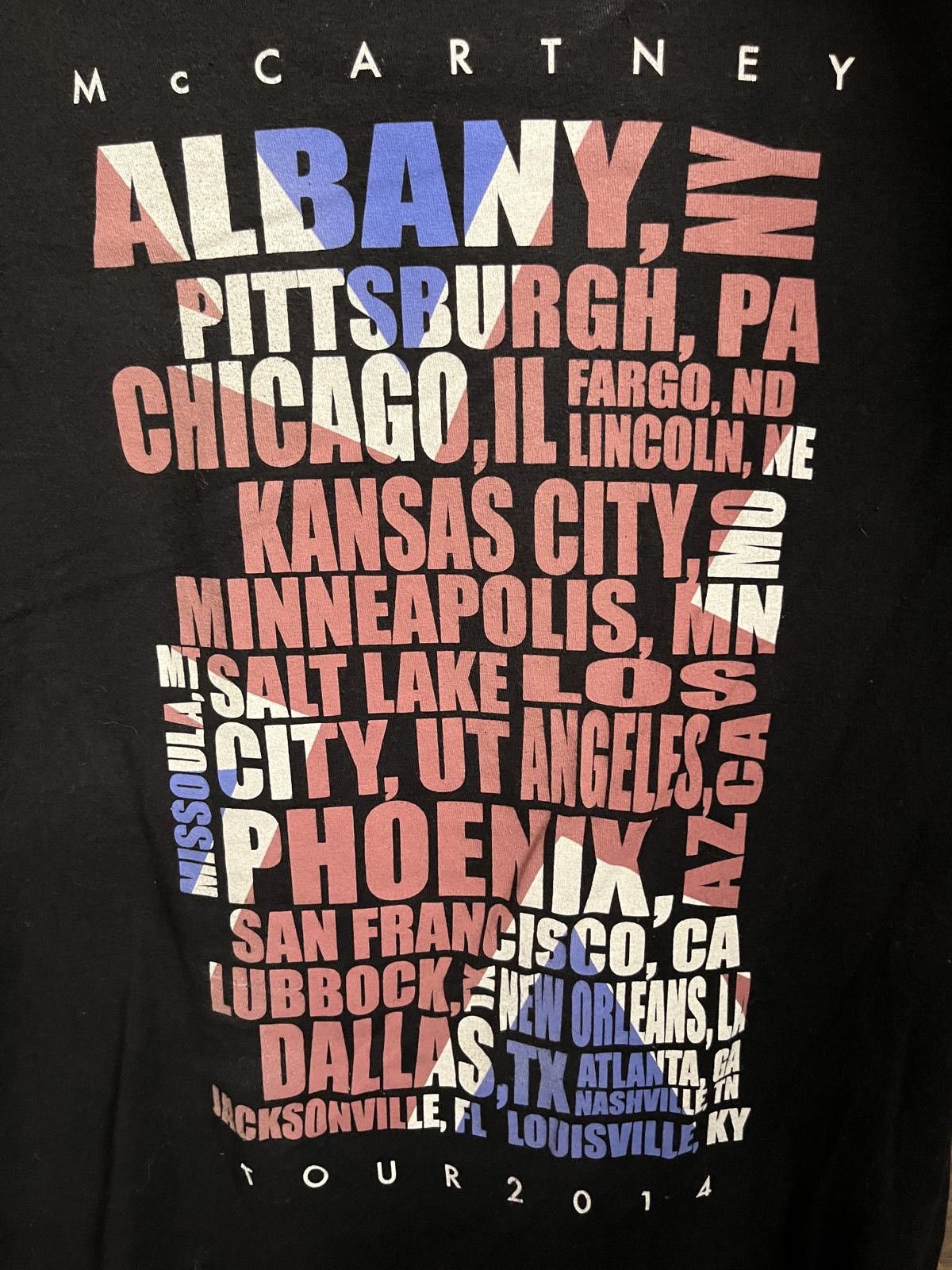 Designer PAUL Mccartney 2014 Tour Tee - Union Jack McCartney - M Size US M / EU 48-50 / 2 - 5 Thumbnail