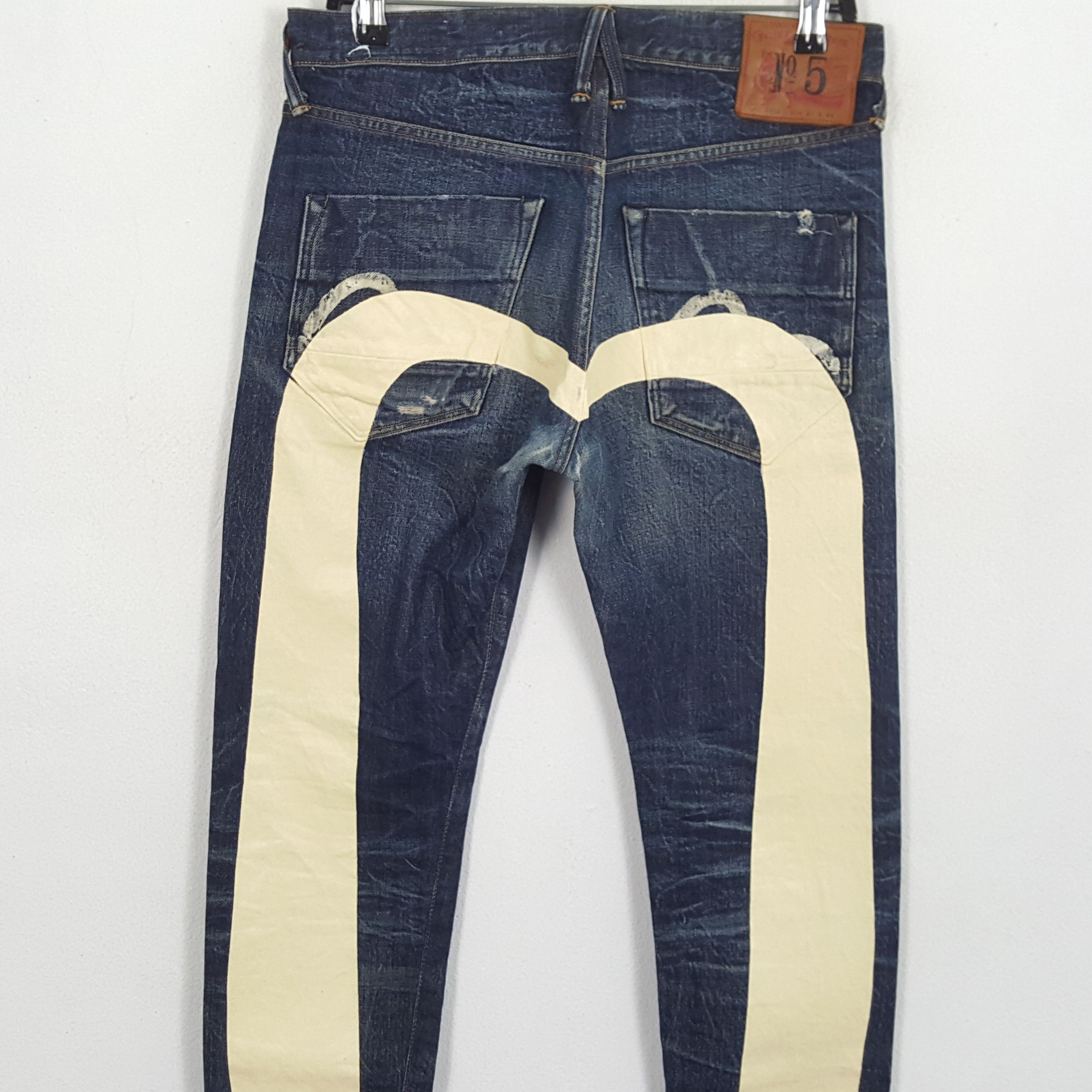 Evisu × Japanese Brand × Vintage EVISU Japanese Brand Streetwear Custom Logo Style Jeans Size US 31 - 2 Thumbnail