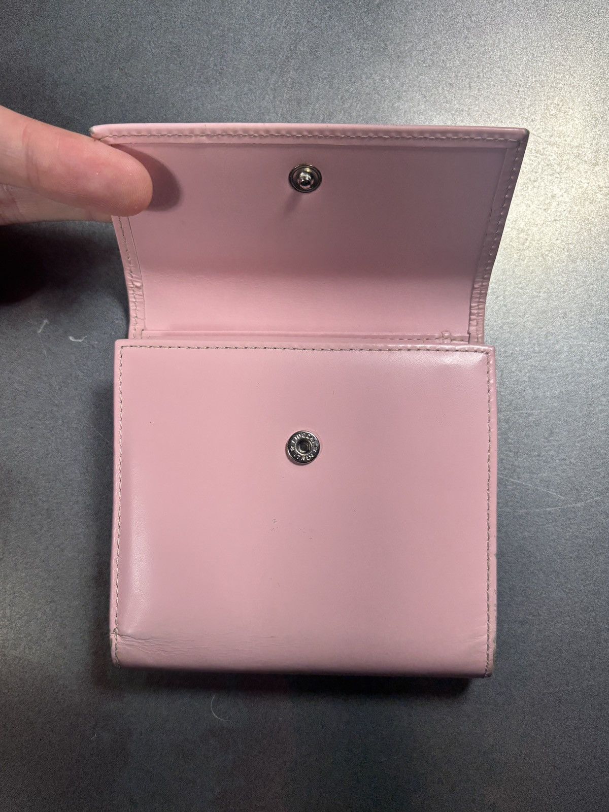 Courreges Vintage Courrèges Wallet Pink Patent Leather Tri Fold Purse Size ONE SIZE - 3 Thumbnail