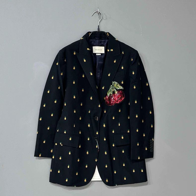 Gucci Pineapple embroidered sequin cherry suit 2502-Nextarr