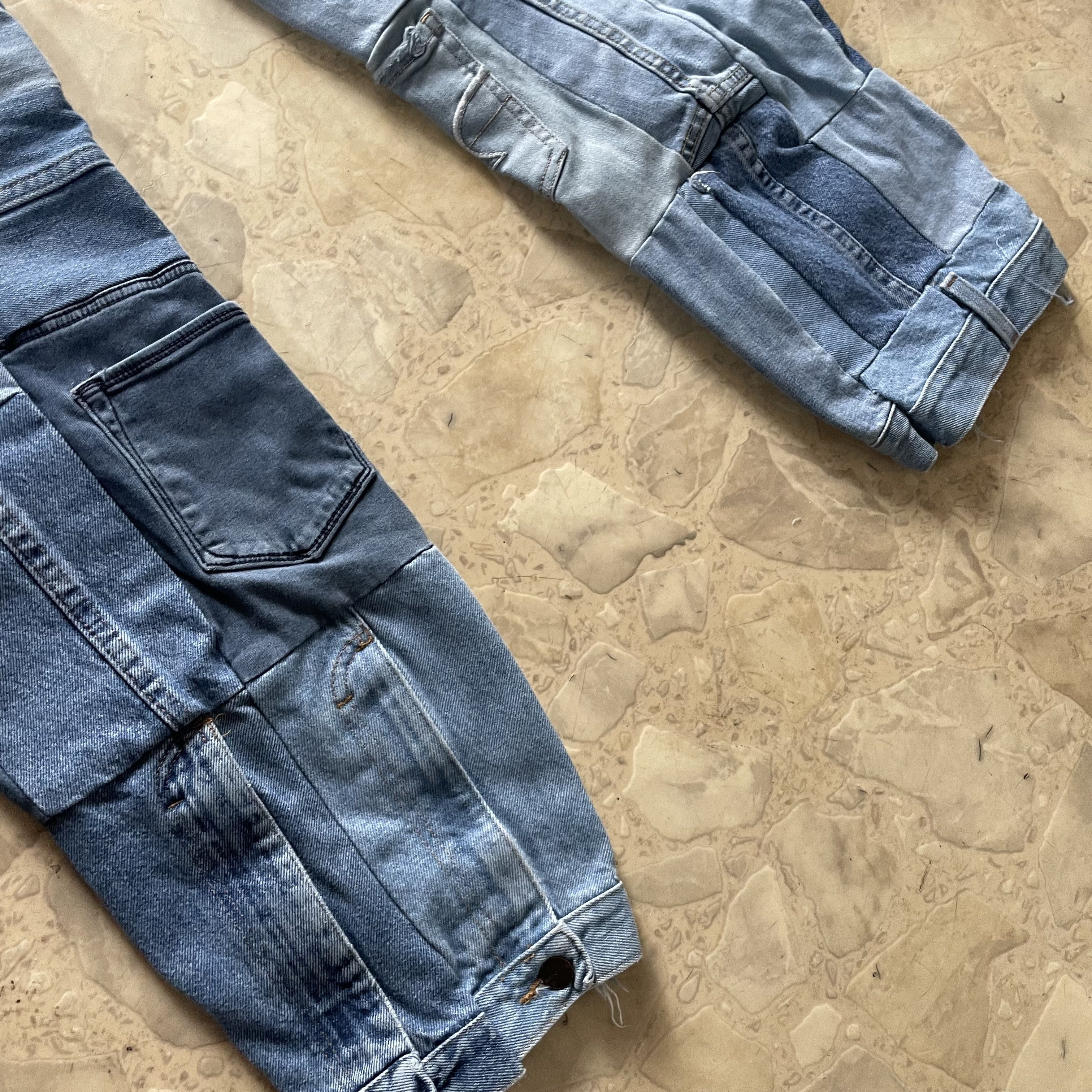 Japanese Brand Faisean Dia CUSTOM PATCHWORK JEANS Size 30" / US 8 / IT 44 - 5 Thumbnail