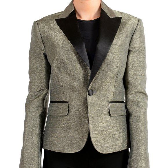 Dsquared2 Dsquared2 Women's Sparkle One Button Blazer Size EU 42 Size M / US 6-8 / IT 42-44 - 2 Thumbnail