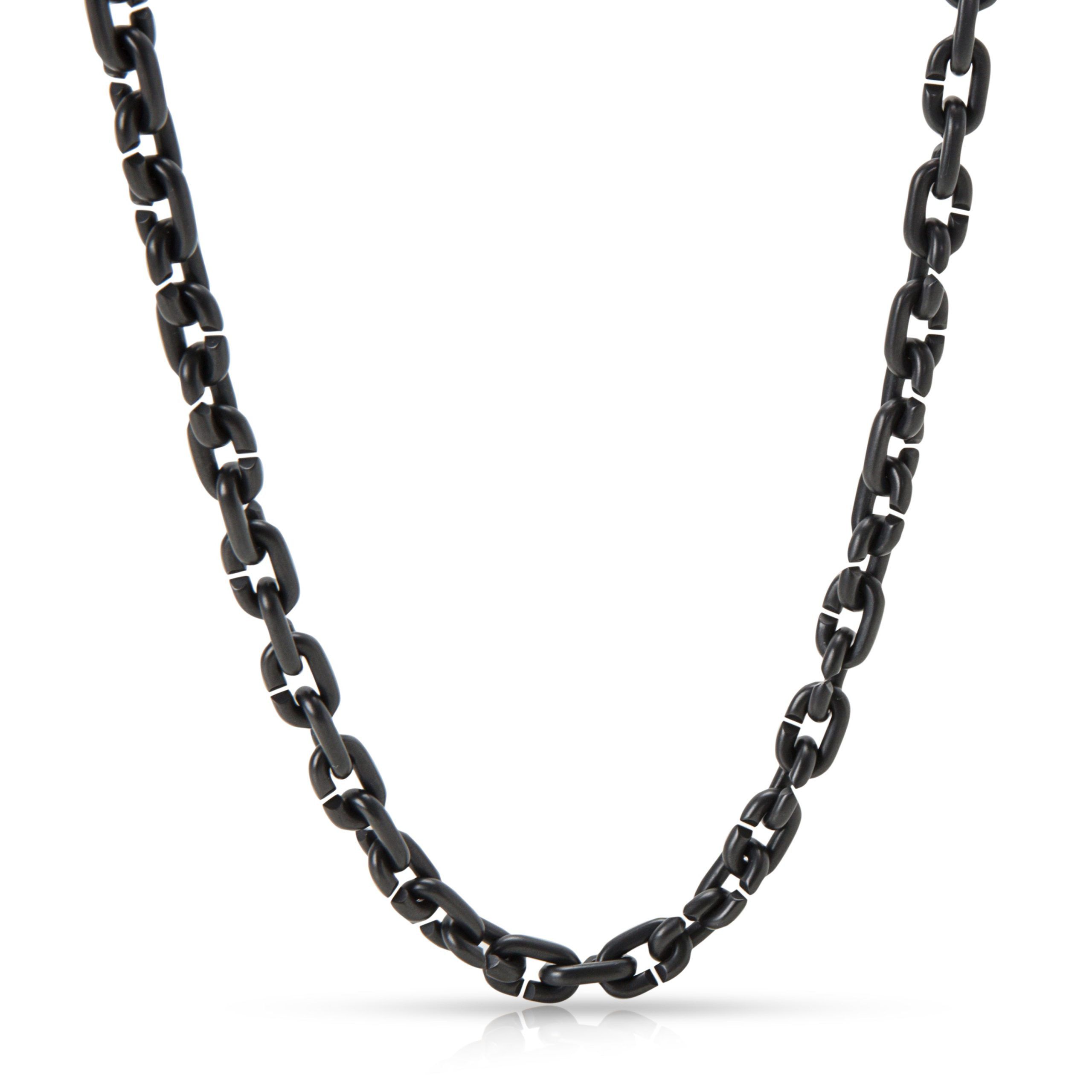 image of David Yurman Blackened Silver & Titanium Chain Necklace (6.2 Mm), Women's
