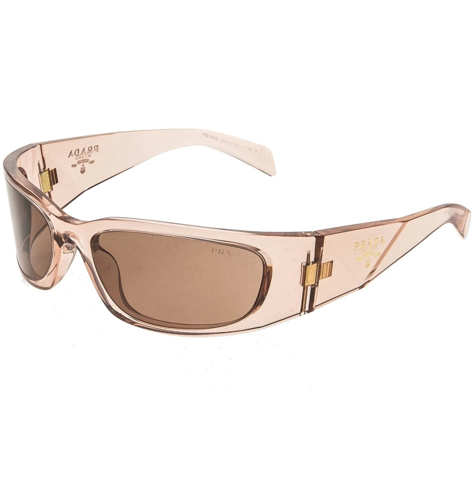 Prada PRADA SYMBOLE Pink Bold Wrap PRA14S A14 Fashion Sunglasses Size ONE SIZE - 4 Thumbnail