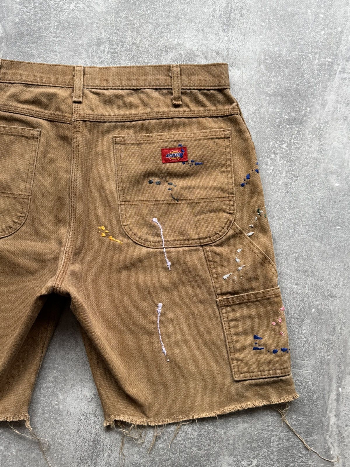 Dickies Hand Made Fake Embroidered Stains Shorts Dickies Work Wear Size US 34 / EU 50 - 7 Thumbnail