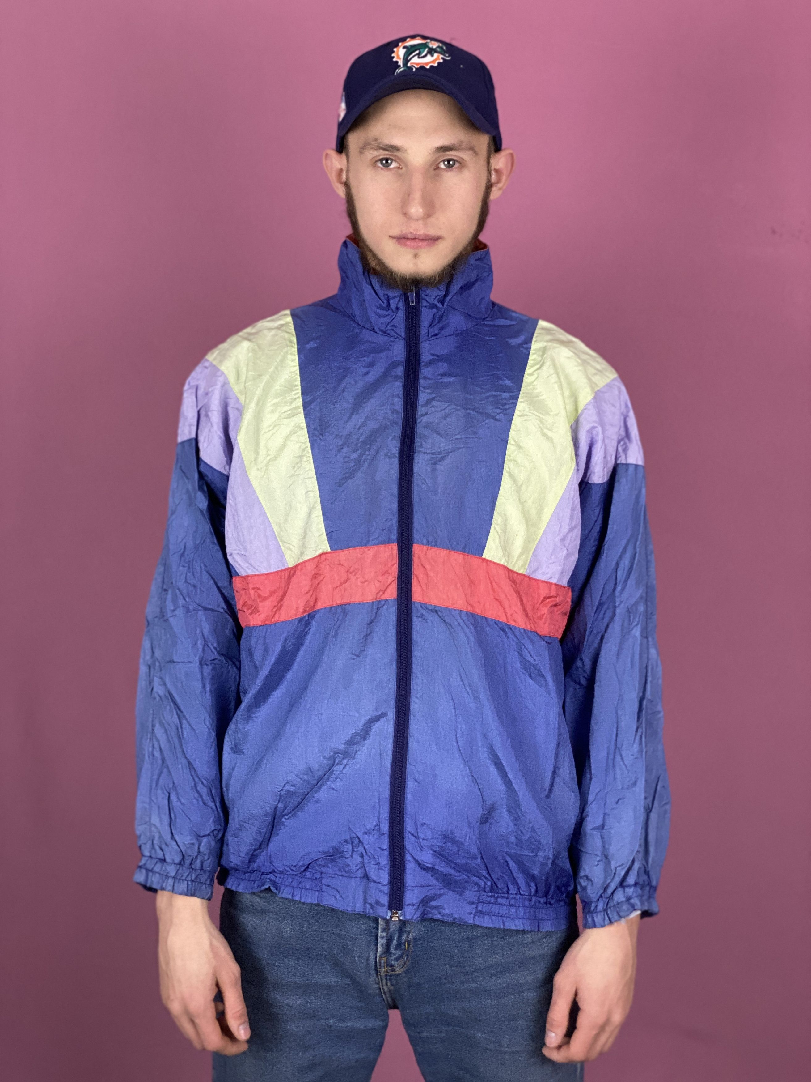 Vintage 90s Vintage Men's Windbreaker Jacket - Size L Size US L / EU 52-54 / 3 - 1 Thumbnail