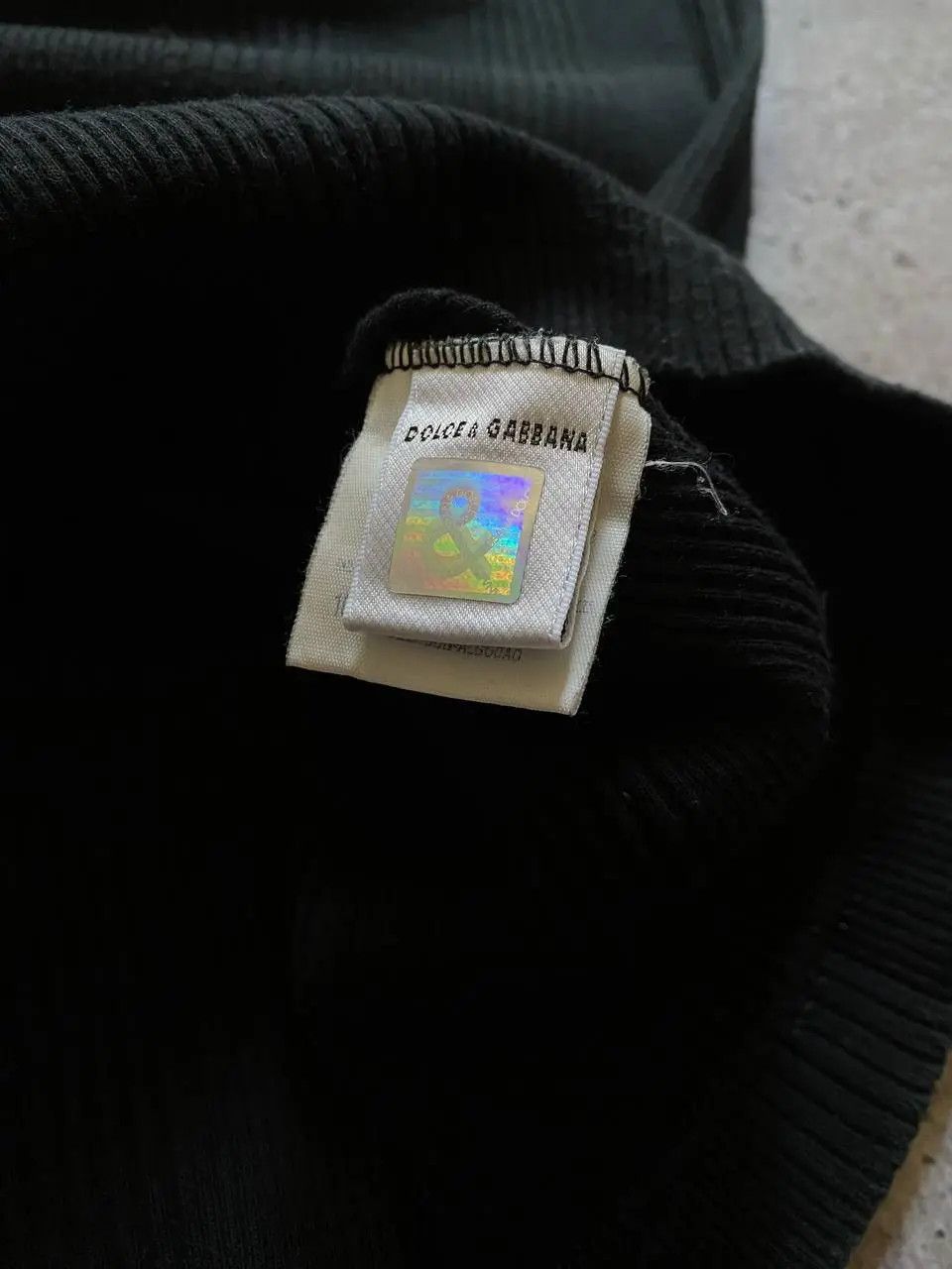 Dolce & Gabbana VINTAGE 90s DOLCE GABBANA DG LOGO RIBBED KNIT T SHIRT RARE Size US L / EU 52-54 / 3 - 9 Thumbnail