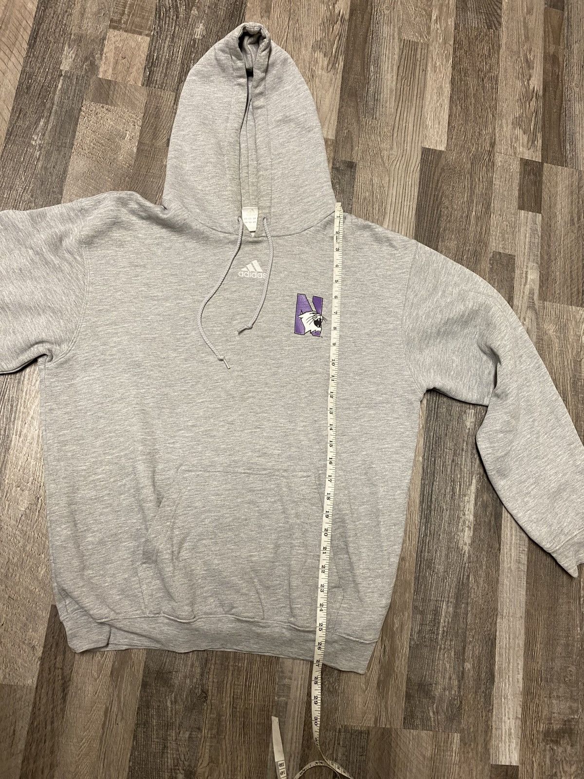 Adidas Vintage 2004 Adidas Center Logo NorthWestern Pullover Hoodie Size US L / EU 52-54 / 3 - 6 Thumbnail
