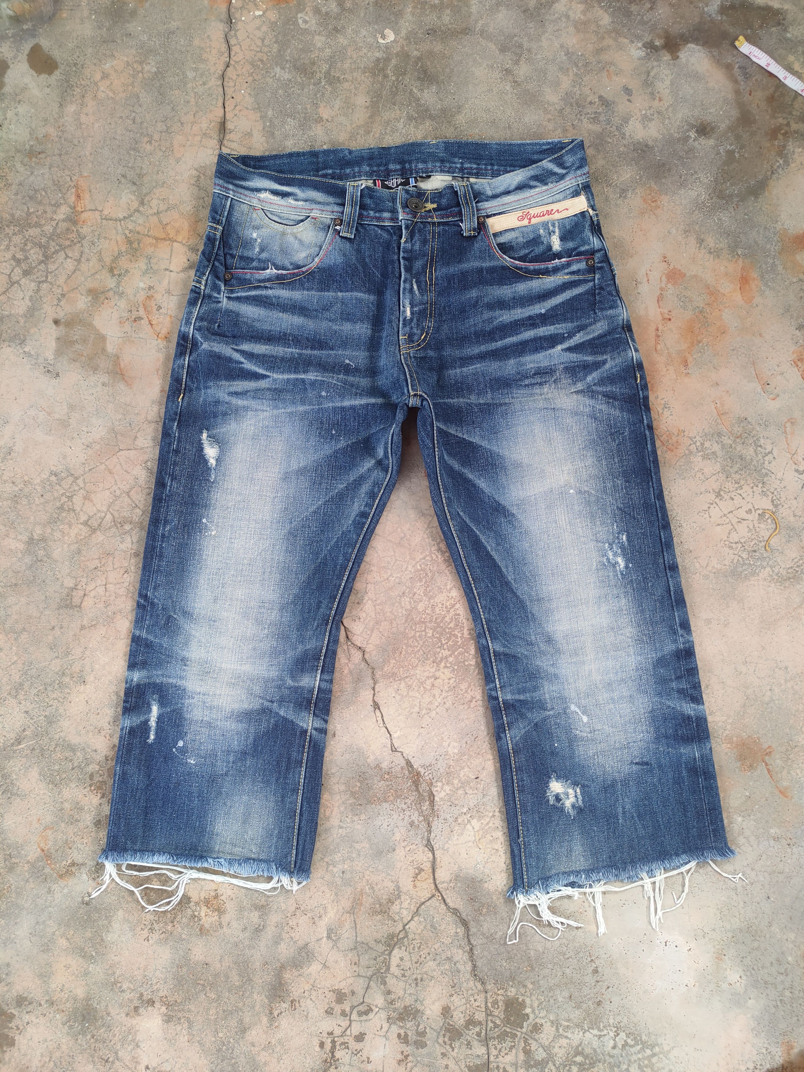 Jean × Vintage W34 VINTAGE JAPANESE FADED DISTRESSED JEAN PANTS Size US 34 / EU 50 - 1 Thumbnail