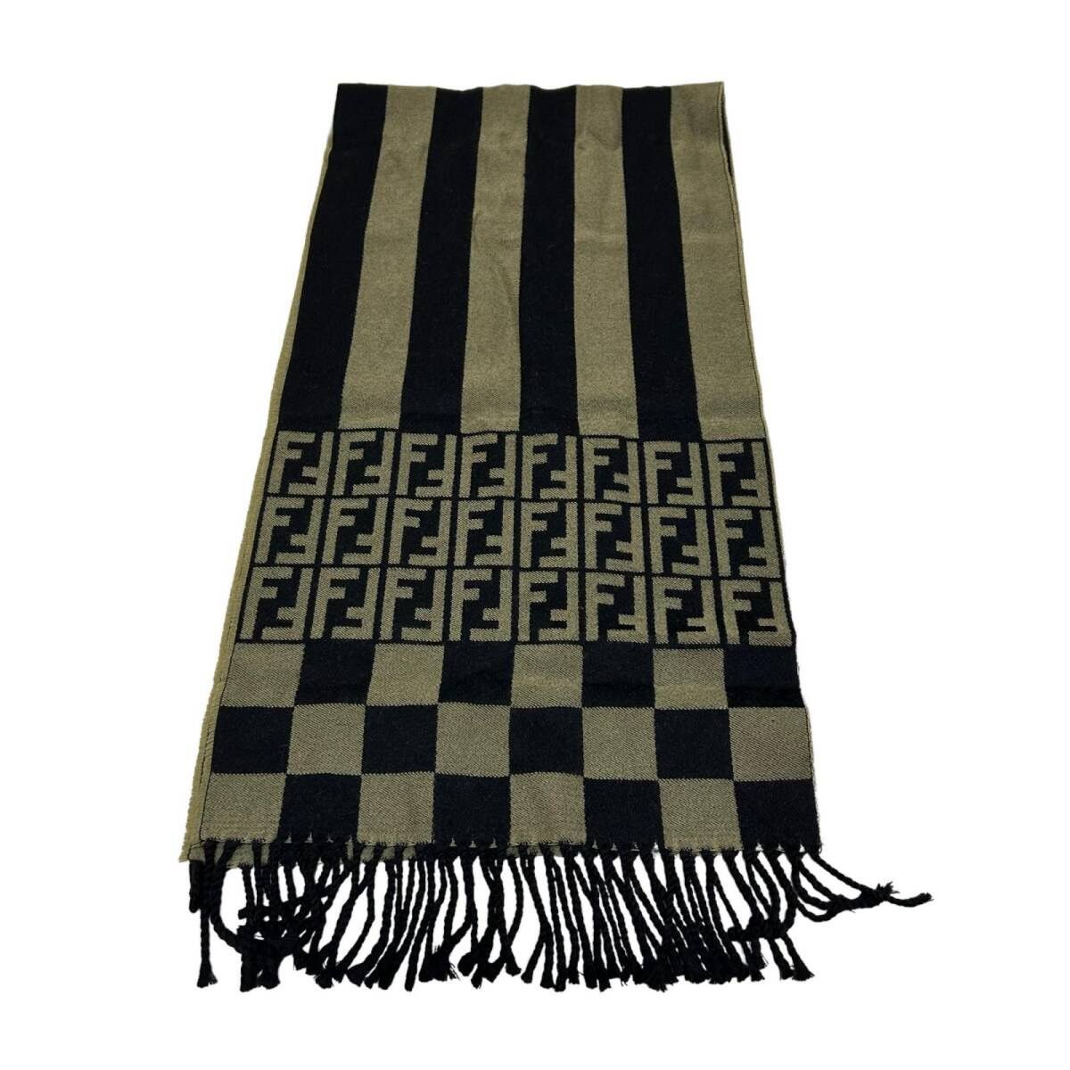 Fendi Vintage Fendi Scarf Muffler Wool Cashmere Size ONE SIZE - 2 Thumbnail