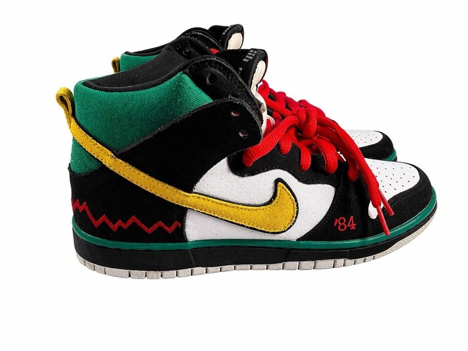Nike SB Nike SB Dunk High MC Rad 2008 Black Multi 554673-071 SZ 9 Size US 9 / EU 42 - 6 Thumbnail