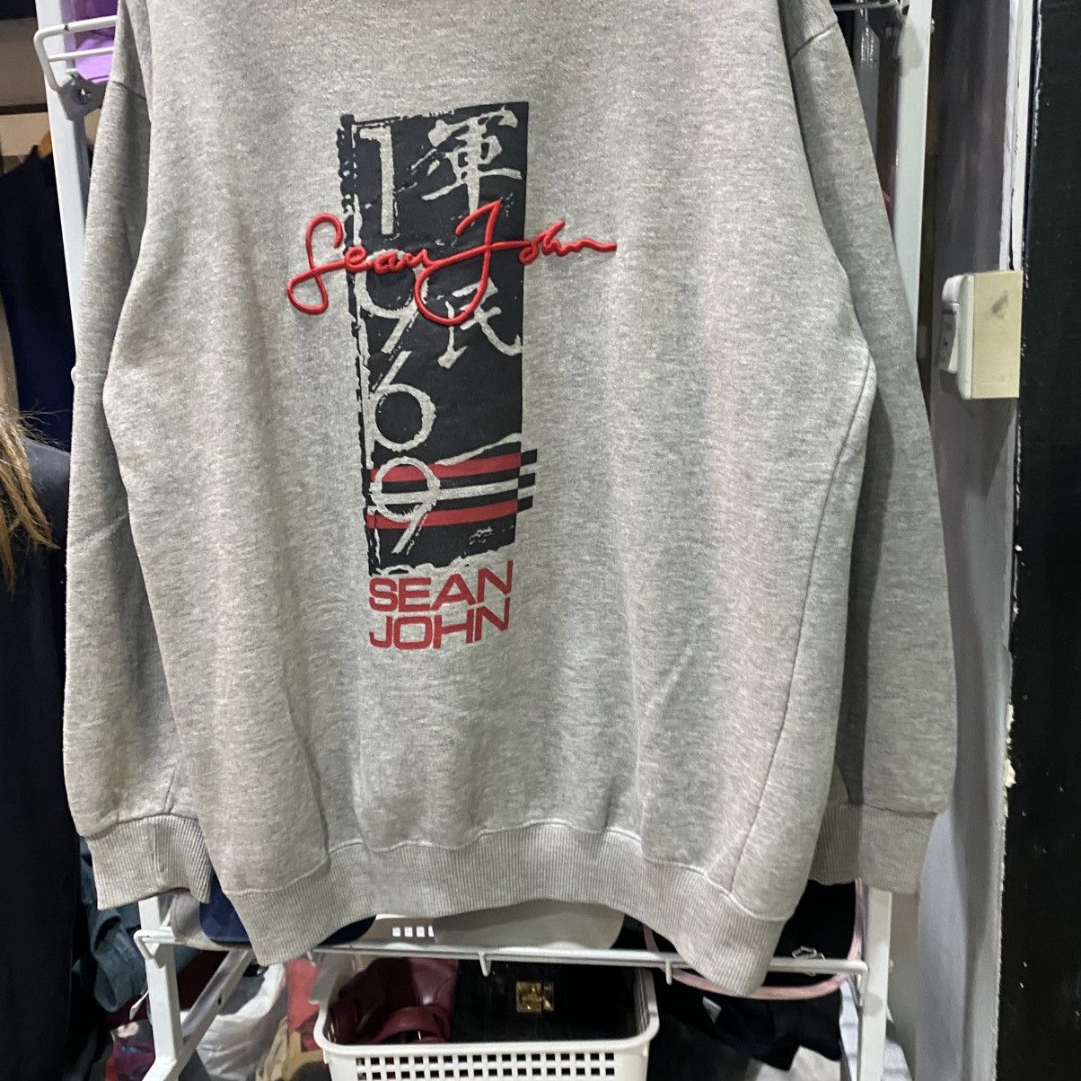 Sean John × Vintage 💥 90s Sean John Embroidered Crewneck Sweatshirt Size US XL / EU 56 / 4 - 4 Thumbnail