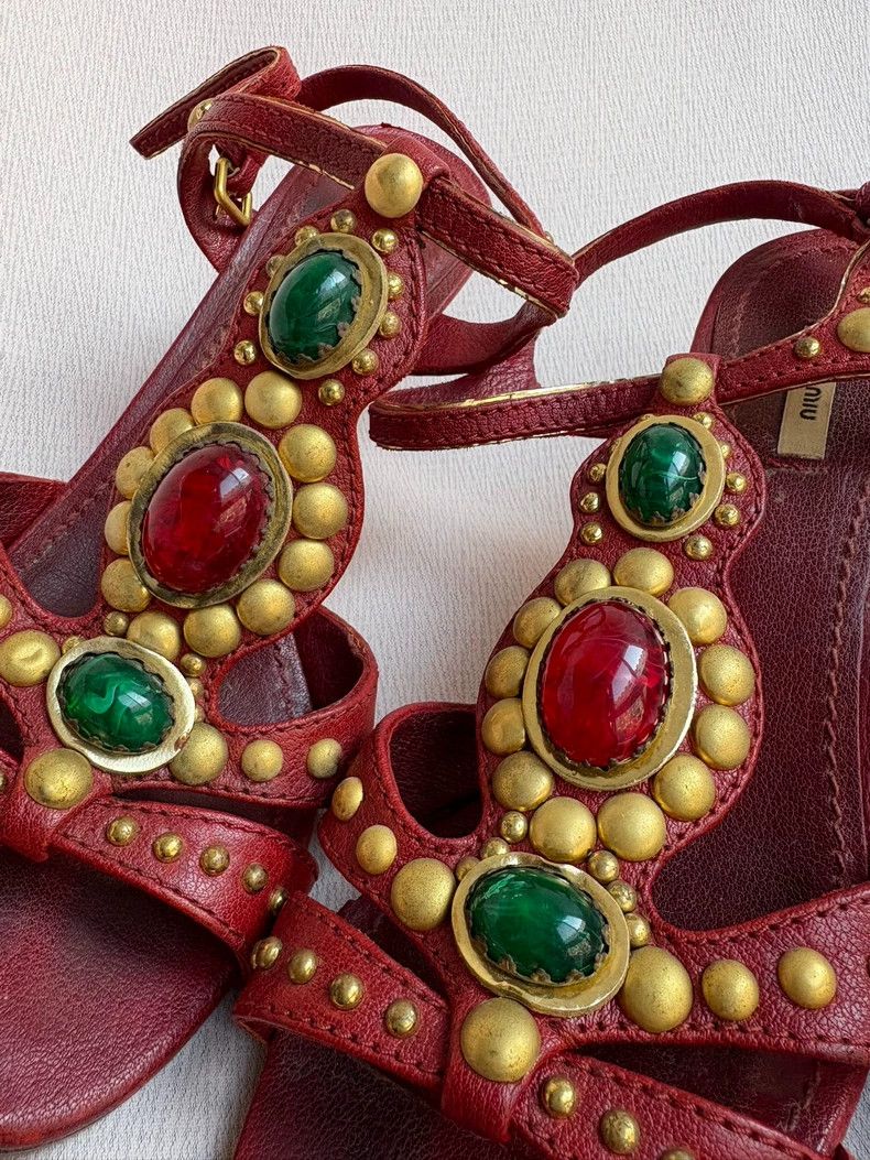 Vivienne Westwood Vivienne Westwood Colorful leather Baroque Byzantine jewel Size US 12 / IT 42 - 9 Thumbnail