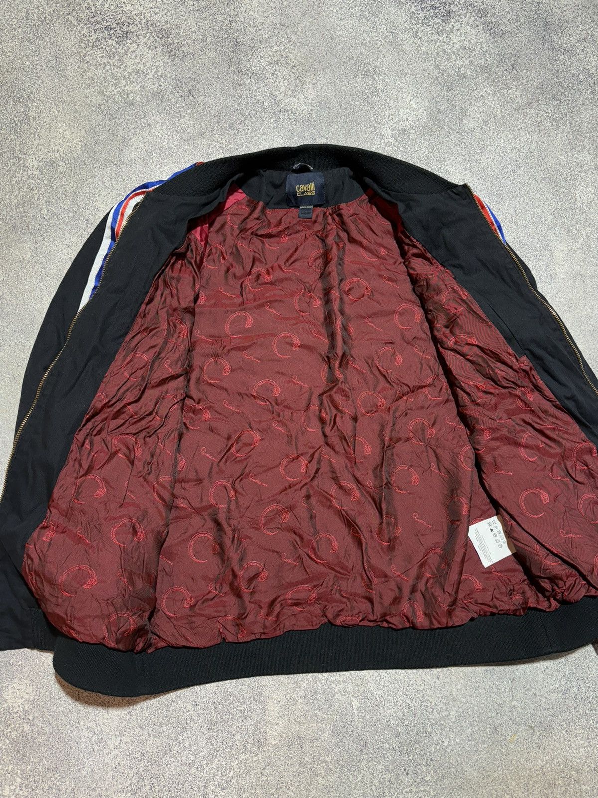Roberto Cavalli Roberto Cavalli Bomber Jacket Zipper Sleeves Quilted Lined Size US XL / EU 56 / 4 - 7 Thumbnail