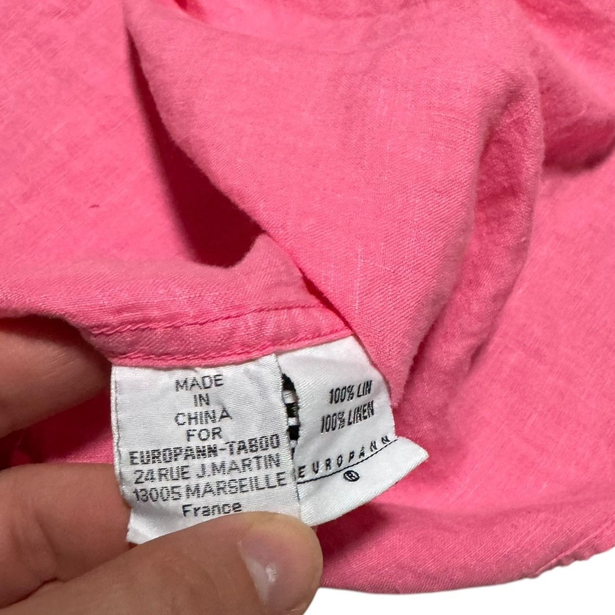 Other Europann Pink 100% Linen Casual Button Down Shirt Men's 2XL Size US XXL / EU 58 / 5 - 5 Thumbnail