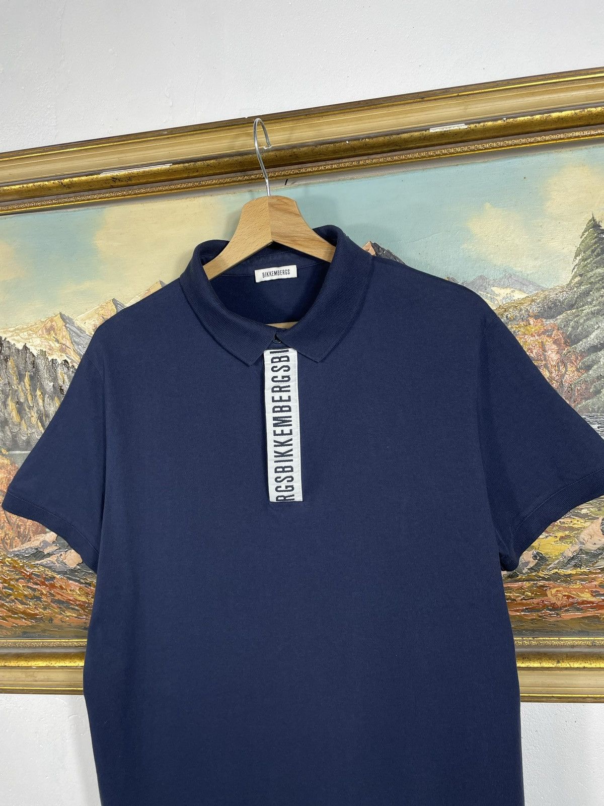 Designer × Dirk Bikkembergs Dirk Bikkembergs Navy Polo T-shirt Size US M / EU 48-50 / 2 - 5 Thumbnail