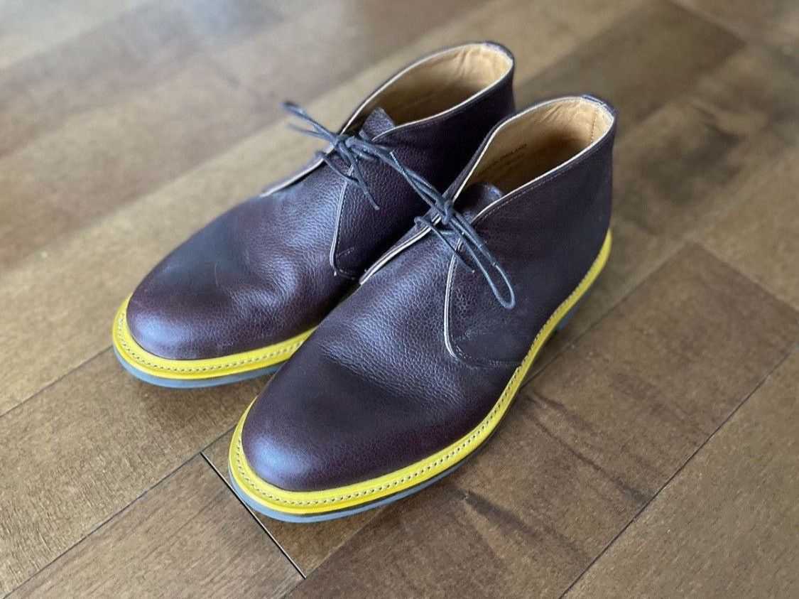 Mark McNairy Pebble grain leather chukka boots Size US 10 / EU 43 - 3 Thumbnail