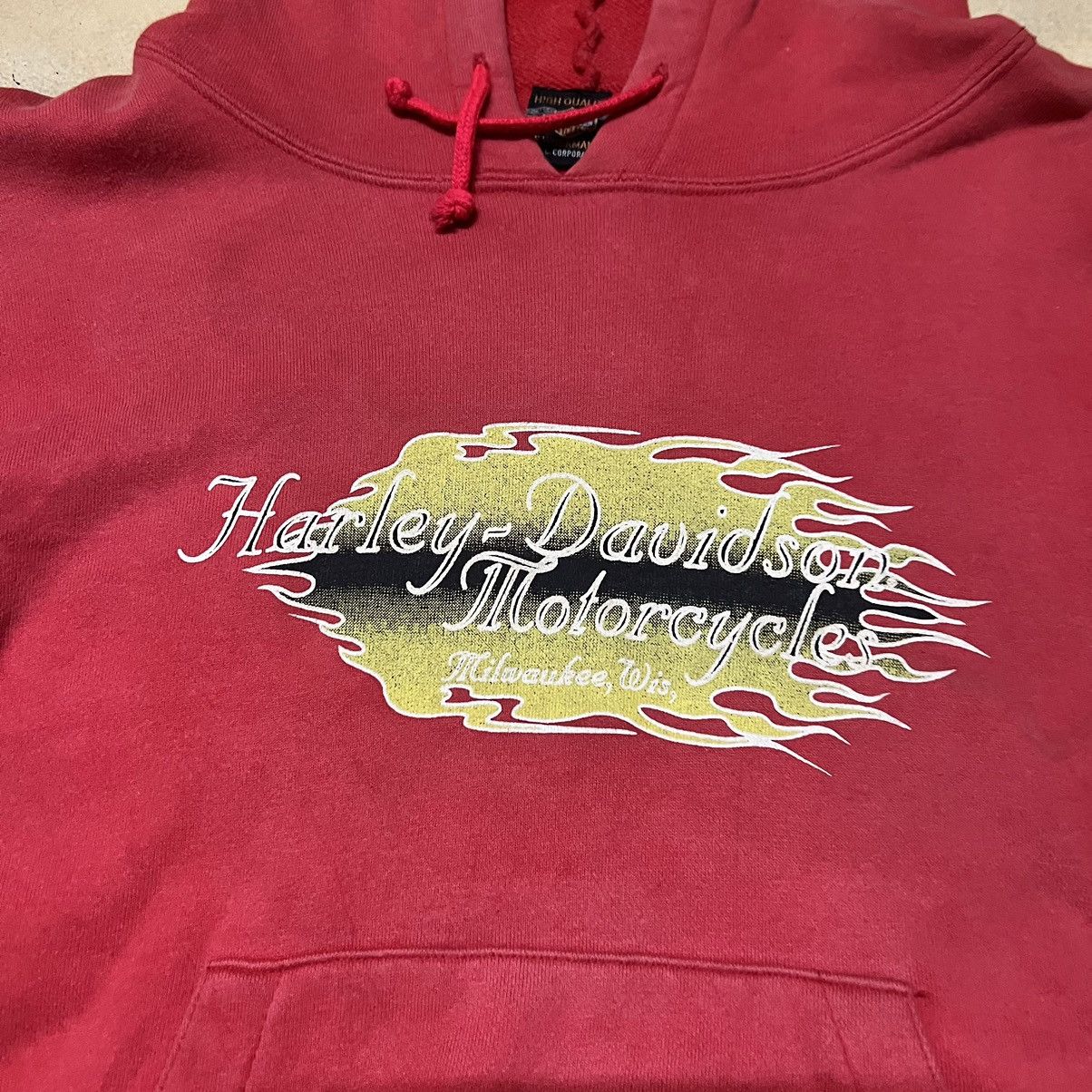 Harley Davidson Vintage Flame Harley Davidson Big Logo Hoodie Size US S / EU 44-46 / 1 - 6 Thumbnail