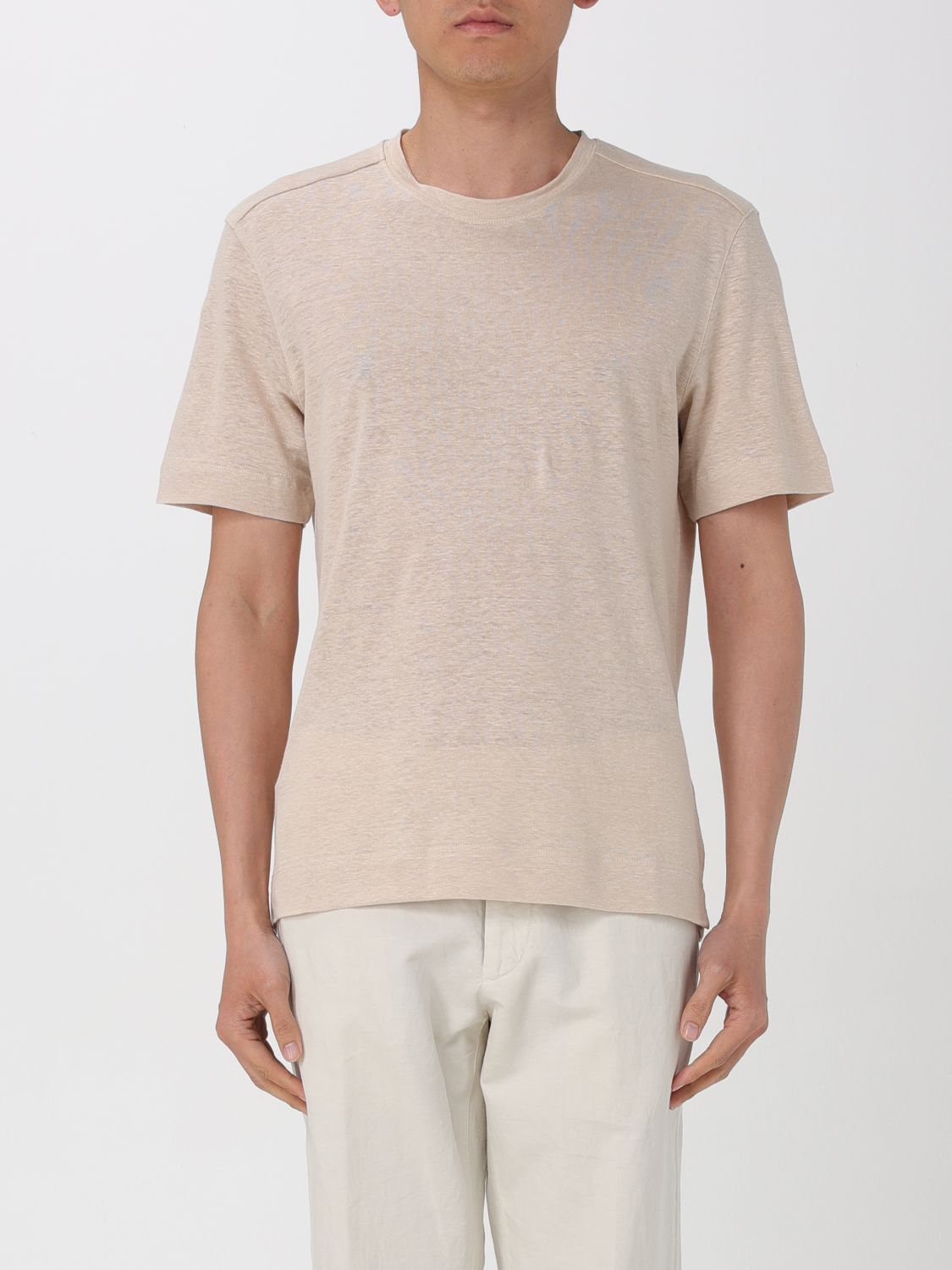 image of Ermenegildo Zegna Zegna T-Shirt Men Beige (Size Large)