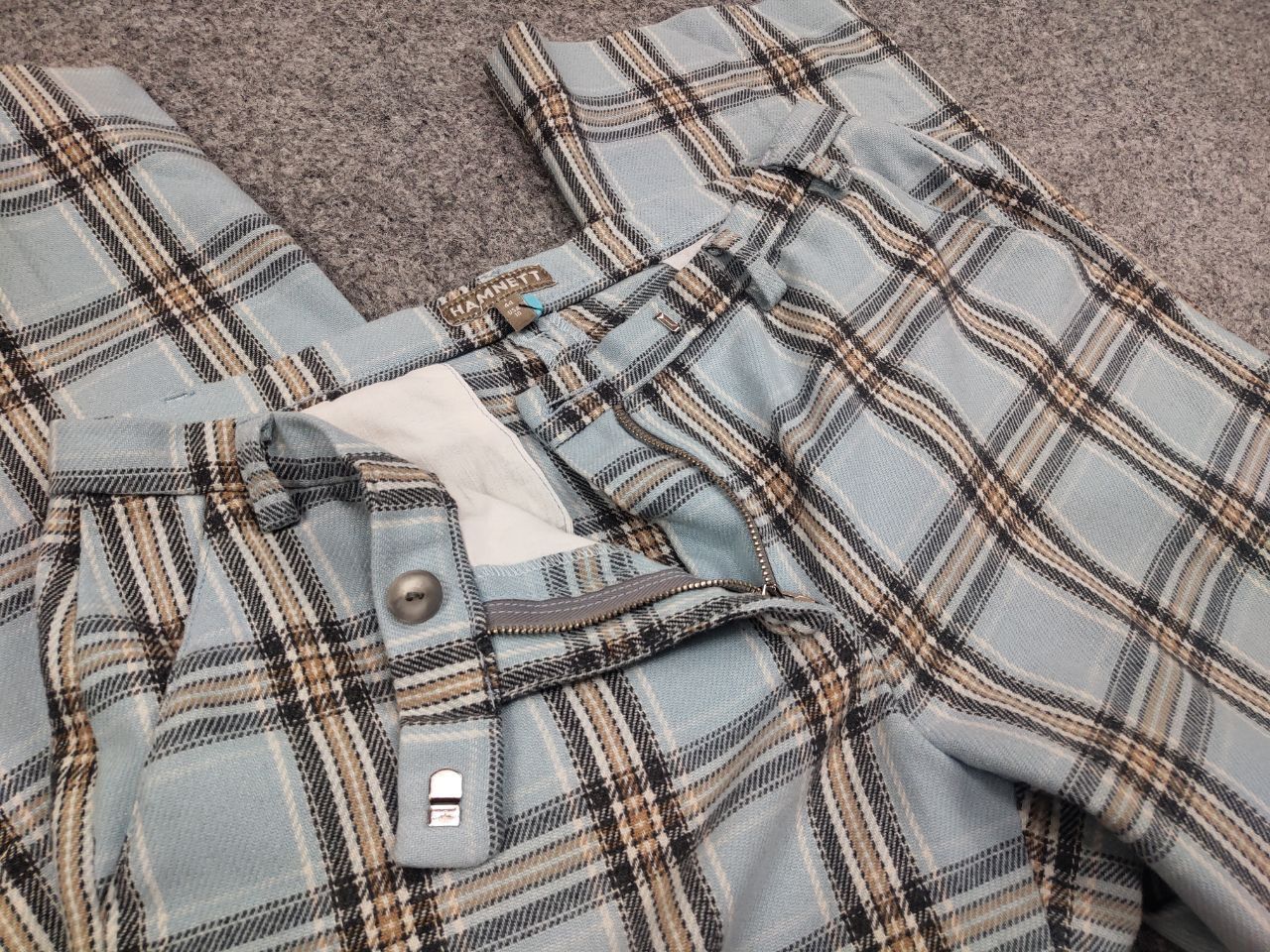 Katharine Hamnett London Vintage Katharine Hamnett Blue Wool Blend Trouser Pants Size 32" / US 10 / IT 46 - 13 Thumbnail