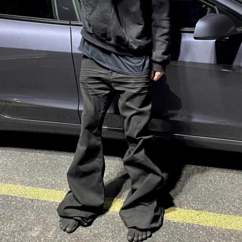Japanese Brand Black Flare Denim Size 32 Size US 32 / EU 48 - 2 Thumbnail