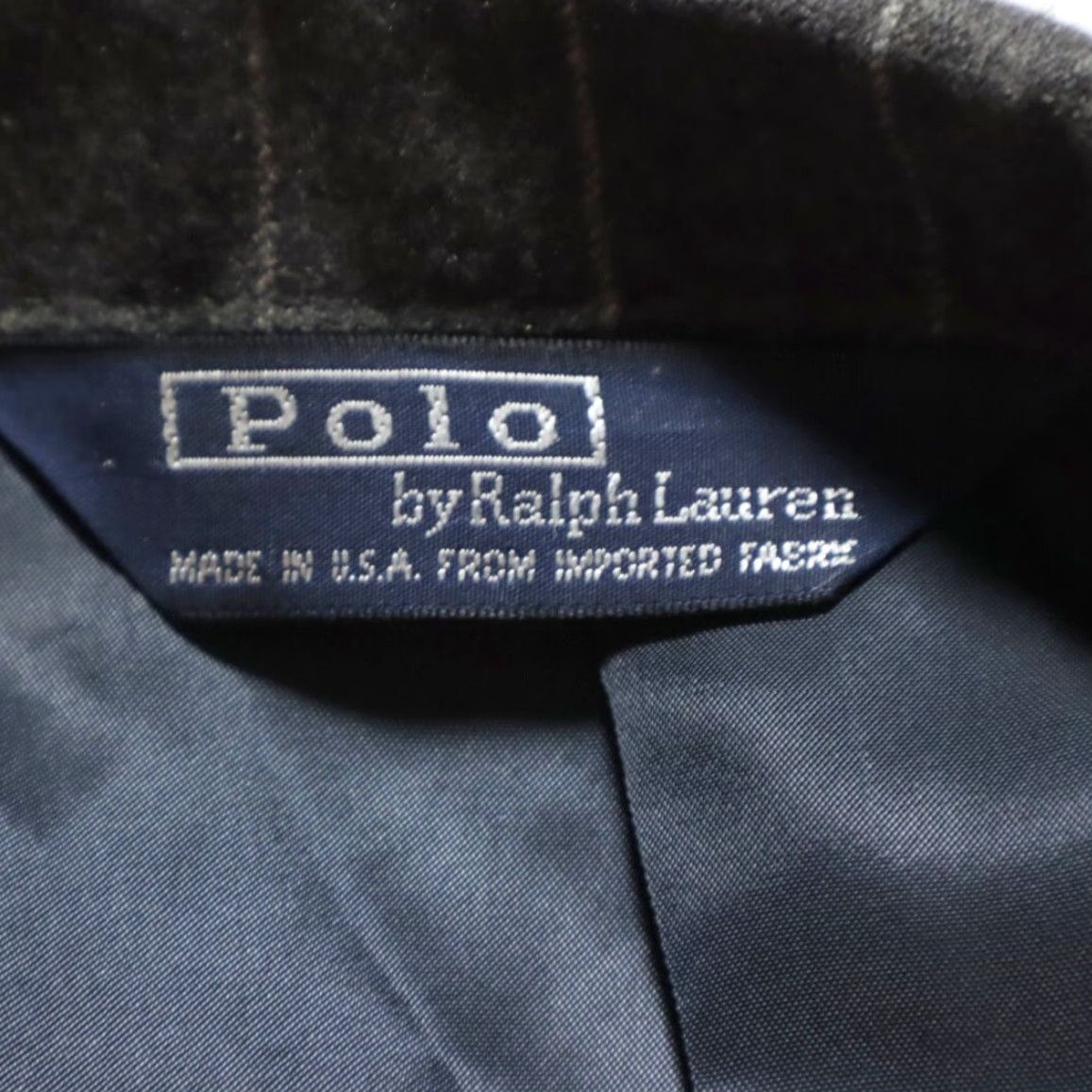 Polo Ralph Lauren Polo Ralph Lauren Cashmere Blend Pin Striped Blazer Charcoal Men's 42 Jacket Size US XL / EU 56 / 4 - 5 Thumbnail