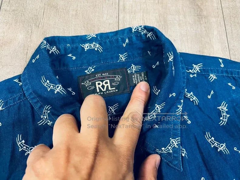 RRL Ralph Lauren RRL Ralph Lauren Blue dyed Indigo Philippines produced not Size US L / EU 52-54 / 3 - 5 Thumbnail