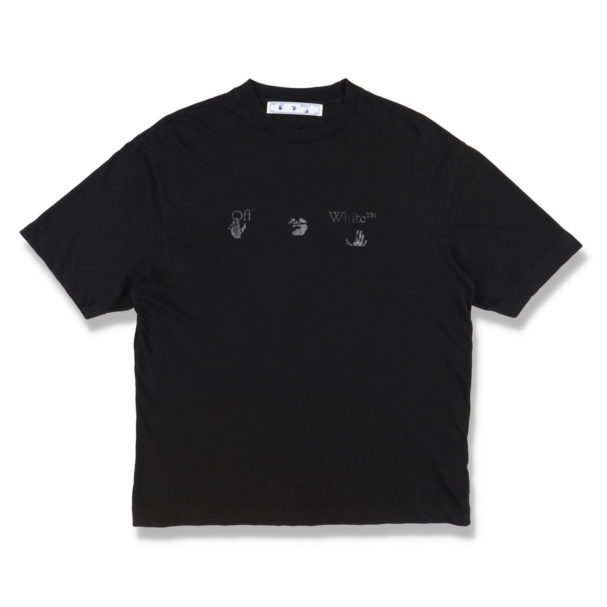 Washed Black Vintage Logo Oversized Skate T-Shirt