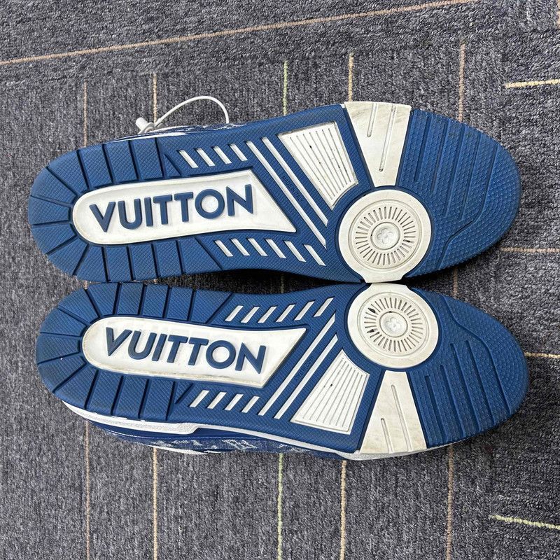 Louis Vuitton Louis Vuitton Denim Low-Top Fashion Sneakers -2508 Size US 9.5 / EU 42-43 - 4 Thumbnail