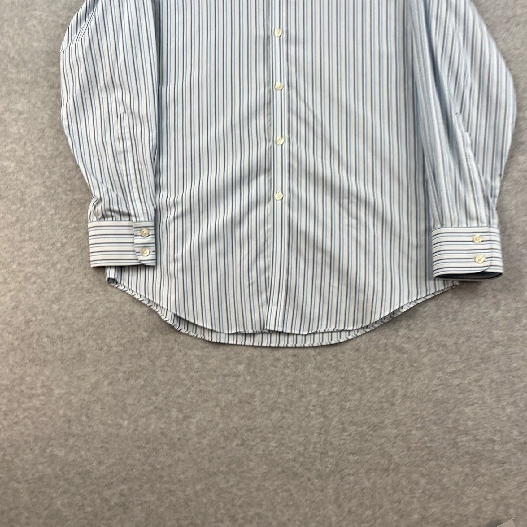 Charles Tyrwhitt Charles Tyrwhitt Dress Shirt 16 33 Non-Iron Slim Fit Multicolor Vertical Striped Size 42R - 3 Thumbnail