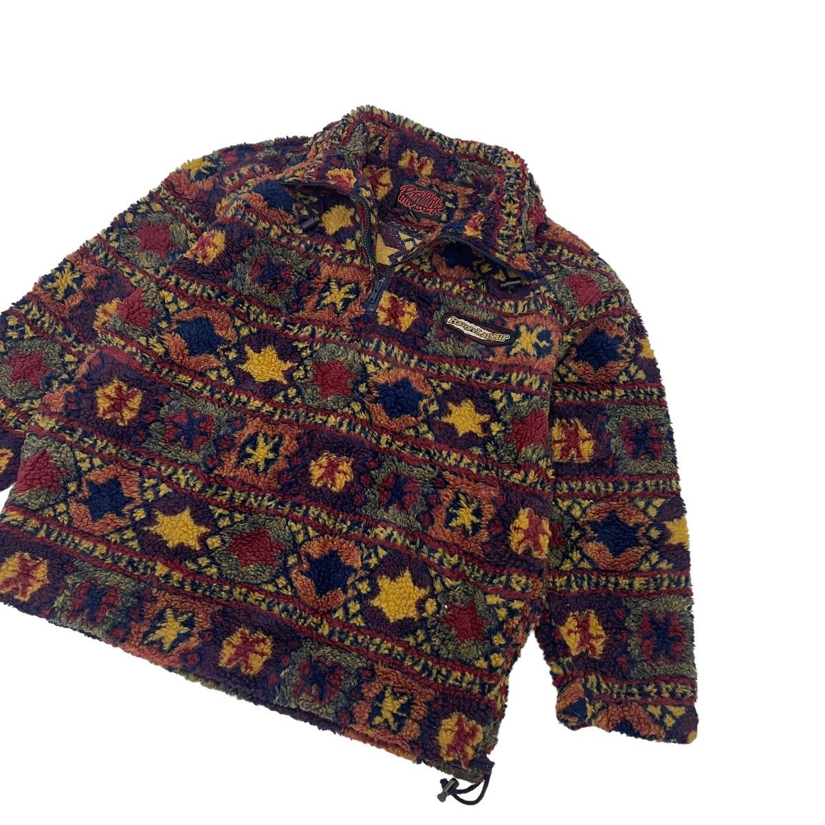 Art Comes First ⚡️Vintage Ratonlaveur Printed Sherpa Fleece Half Zip Sweater Size US L / EU 52-54 / 3 - 4 Thumbnail