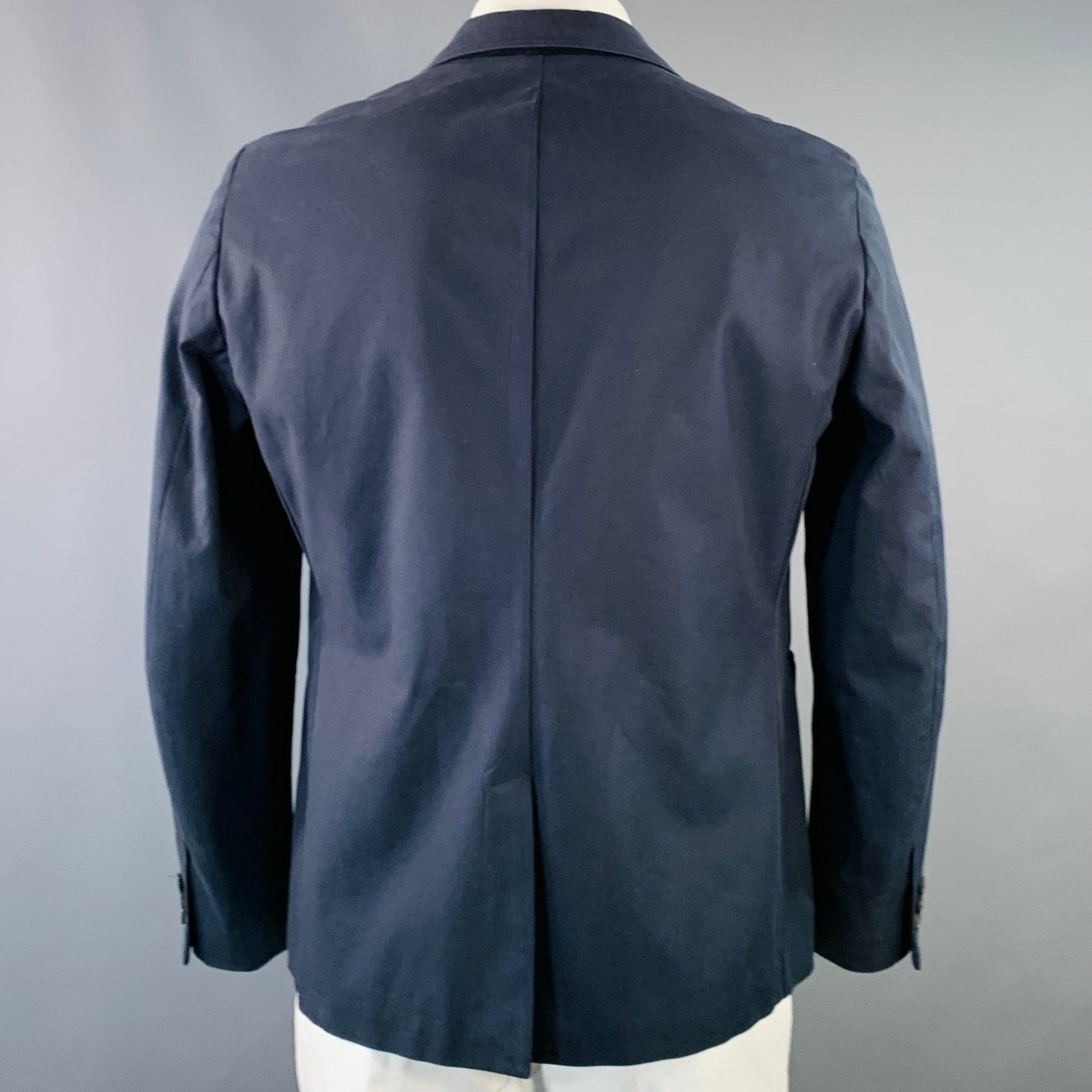 Raf Simons RAF SIMONS Size 42 Regular Cotton Notch Lapel Sport Coat Size 42R - 3 Thumbnail