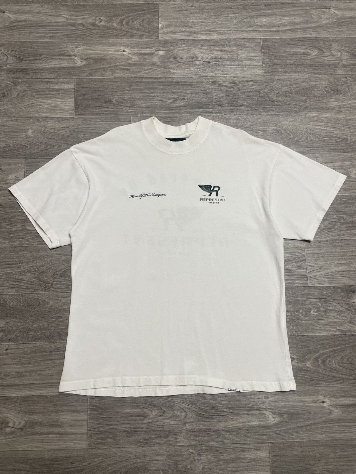Represent Clo. Represent Team Spirit White Oversized T-Shirt Size US M / EU 48-50 / 2 - 2 Thumbnail