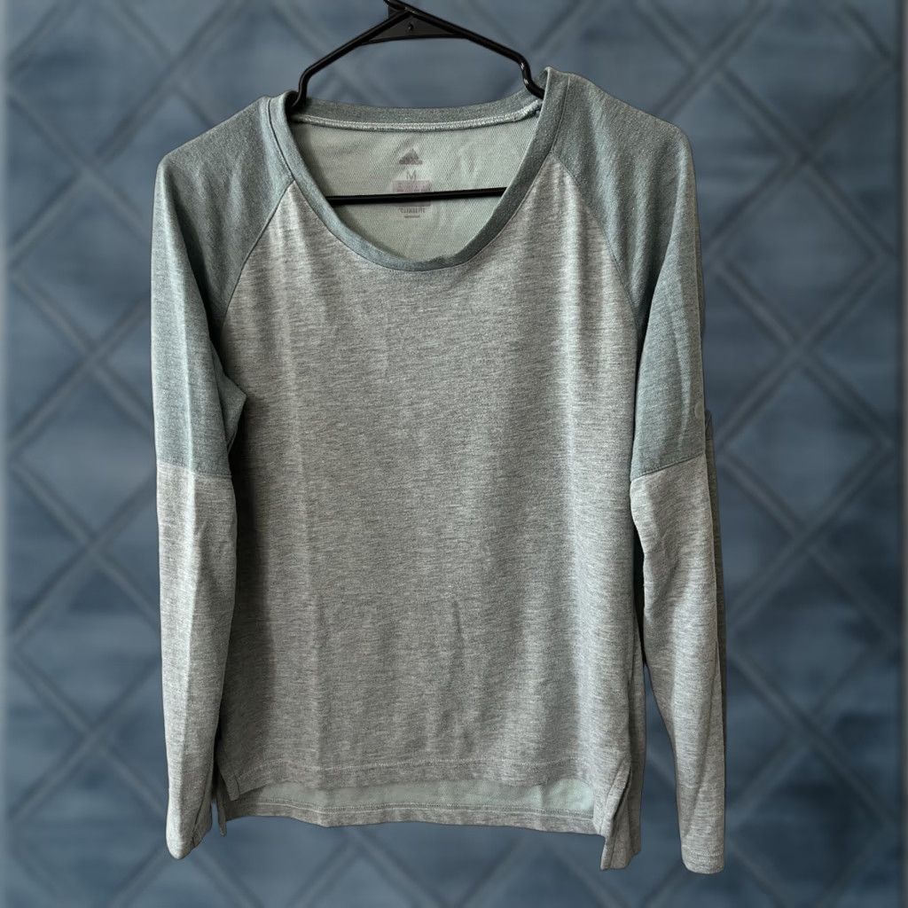Adidas Adidas Sweatshirt Crew Neck Green Size Medium Women Size M / US 6-8 / IT 42-44 - 1 Thumbnail