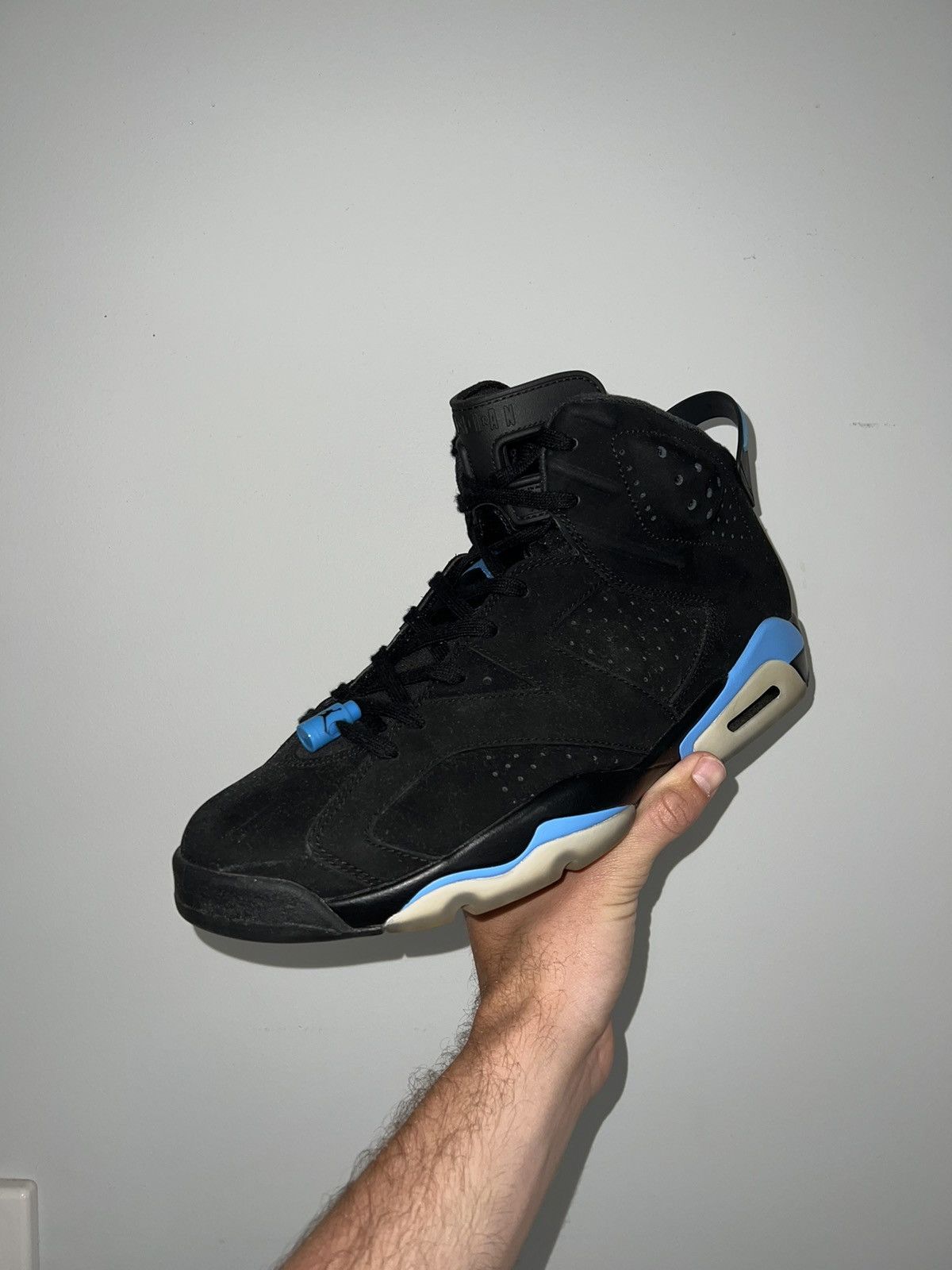 image of Jordan Brand Unc 6 Shoes in Black, Men's (Size 13)